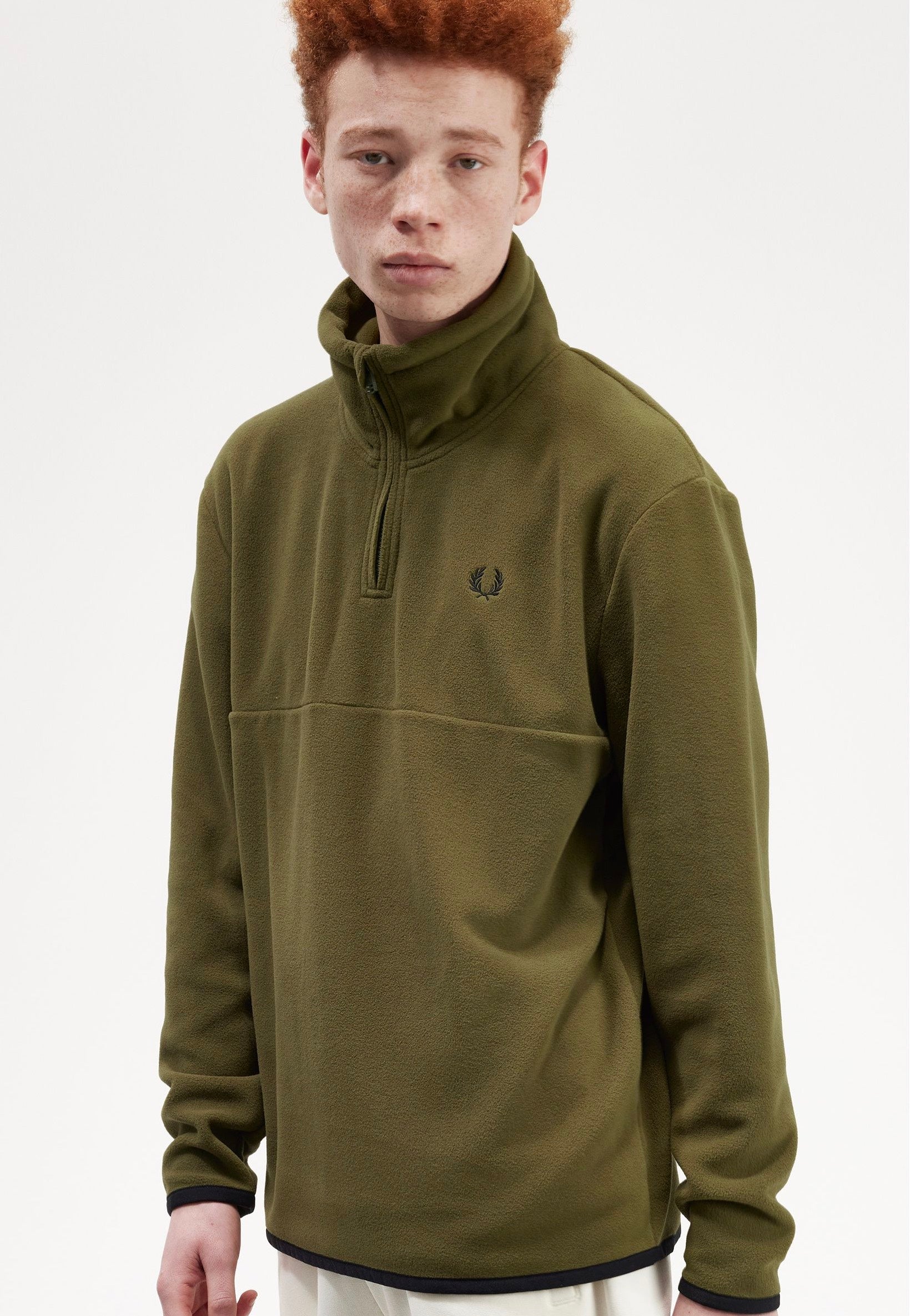 Fred Perry - Half Zip Fleece Uniform Green - Pullover | Men-Image