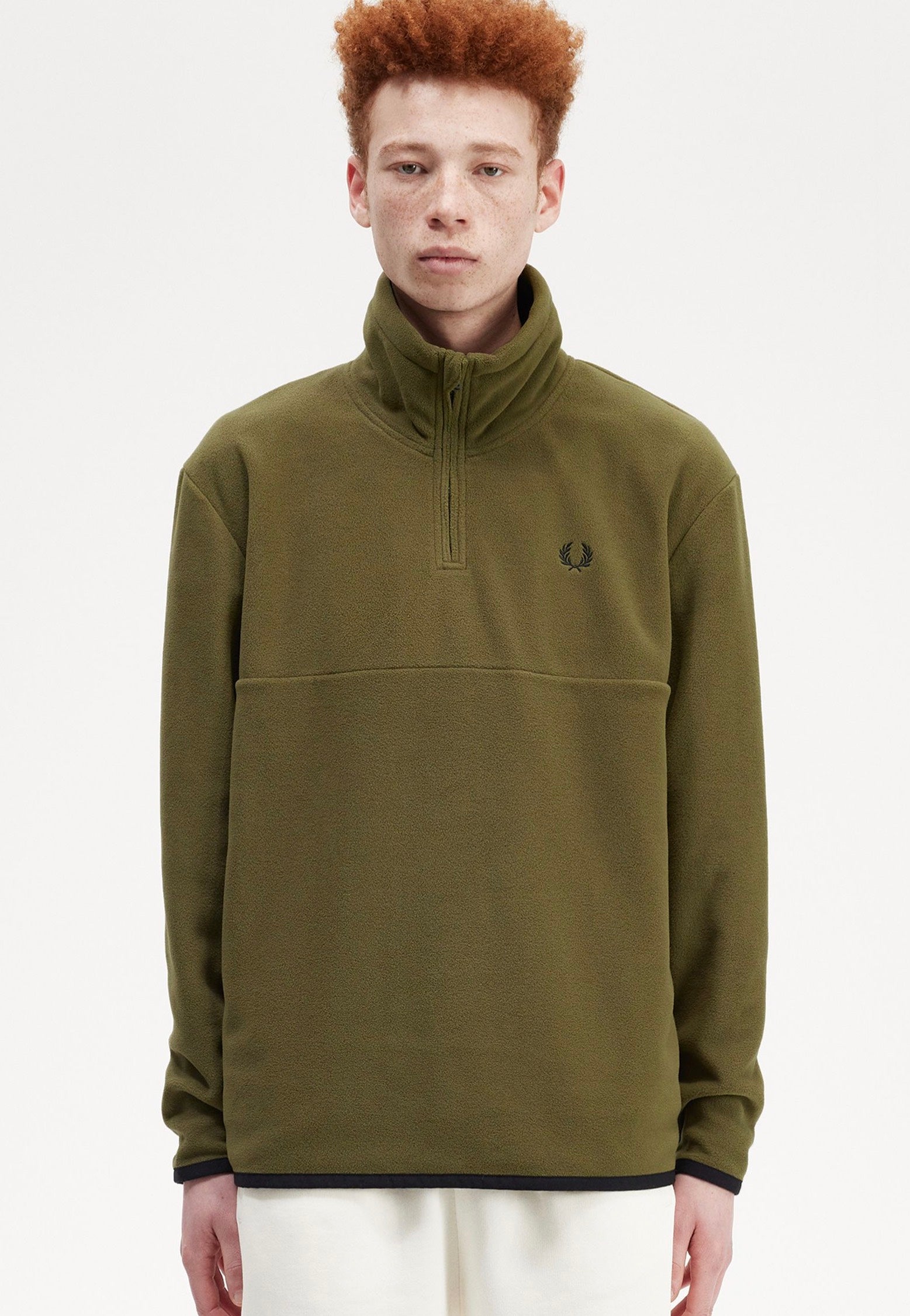 Fred Perry - Half Zip Fleece Uniform Green - Pullover | Men-Image