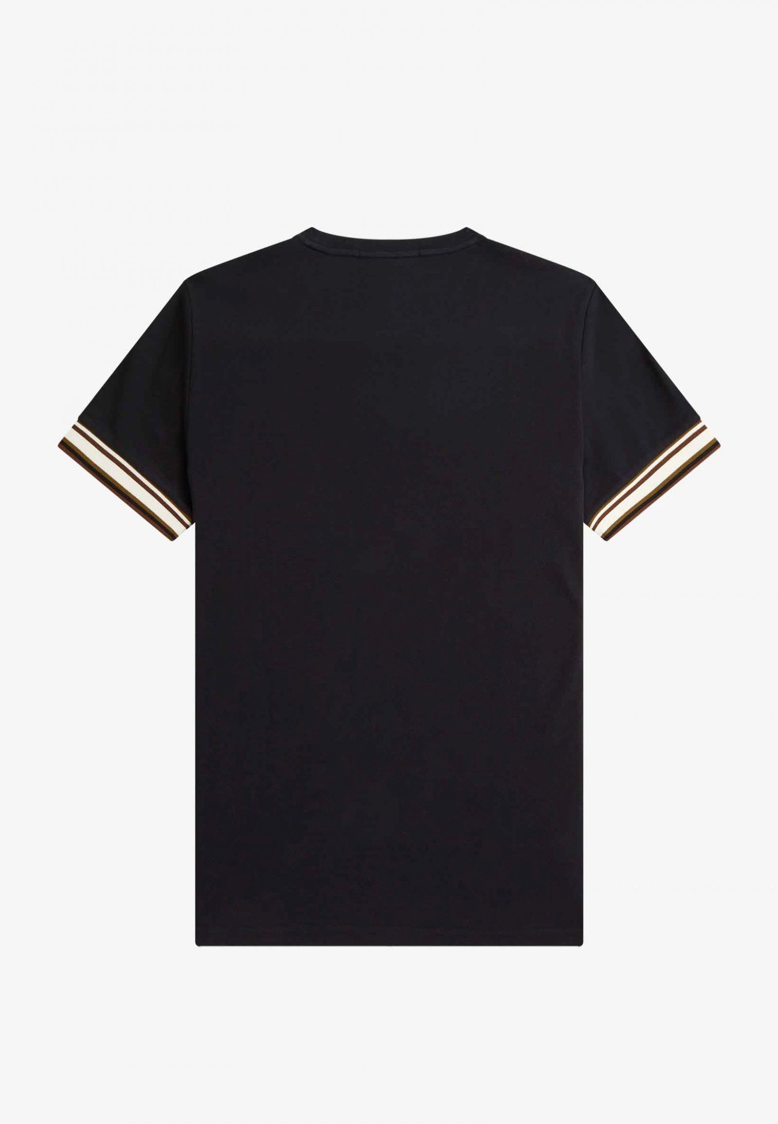 Fred Perry - Bold Tipped Pique Black - T-Shirt | Men-Image