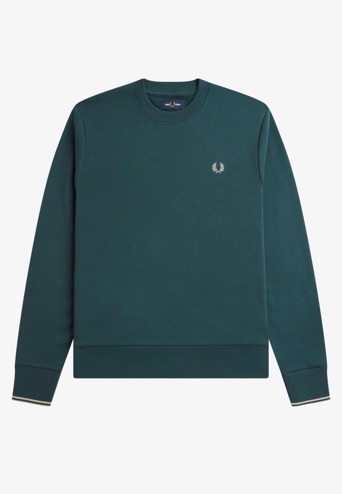 Fred Perry - Crew Neck Petrol Blue - Sweater | Men-Image