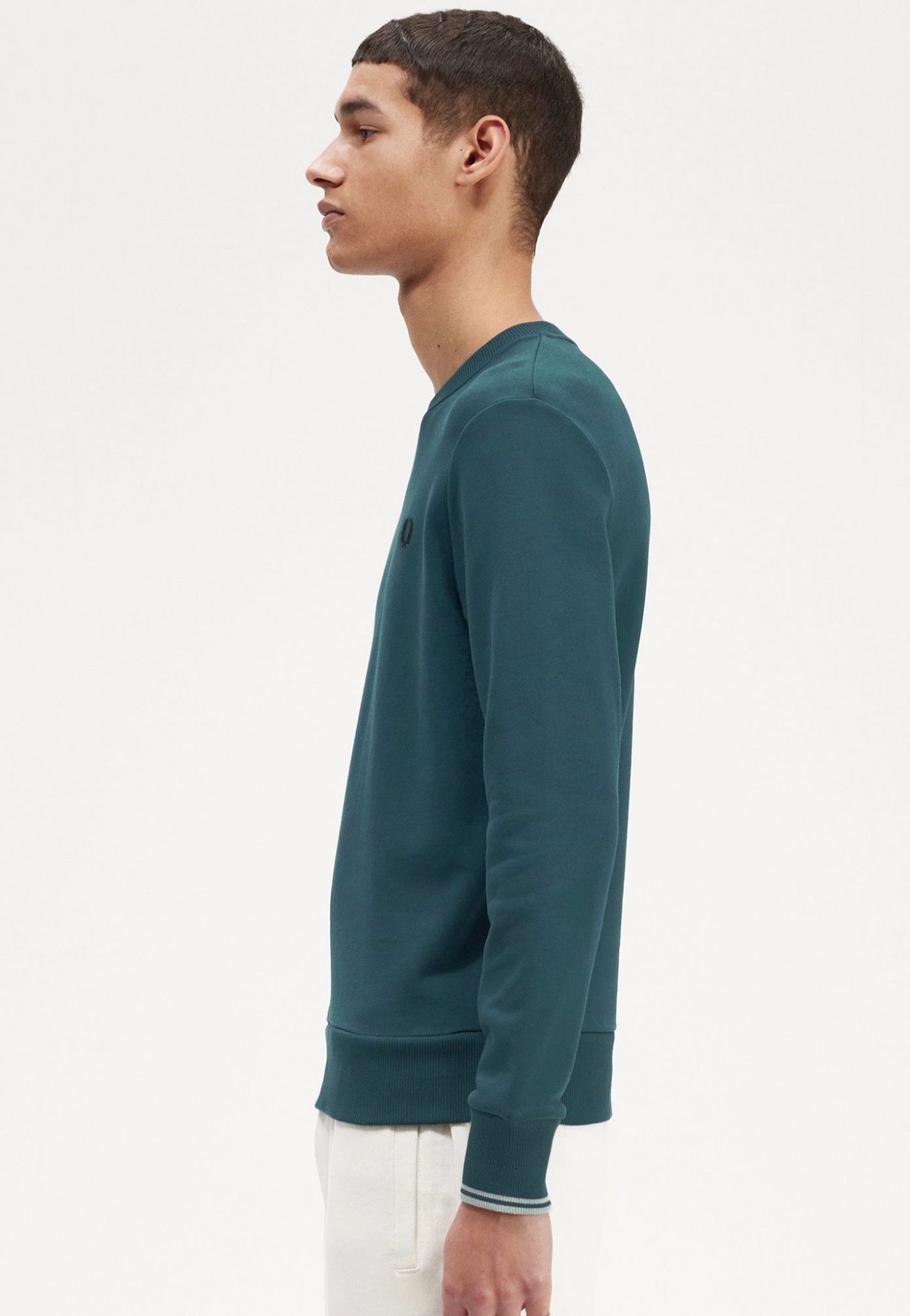 Fred Perry - Crew Neck Petrol Blue - Sweater | Men-Image