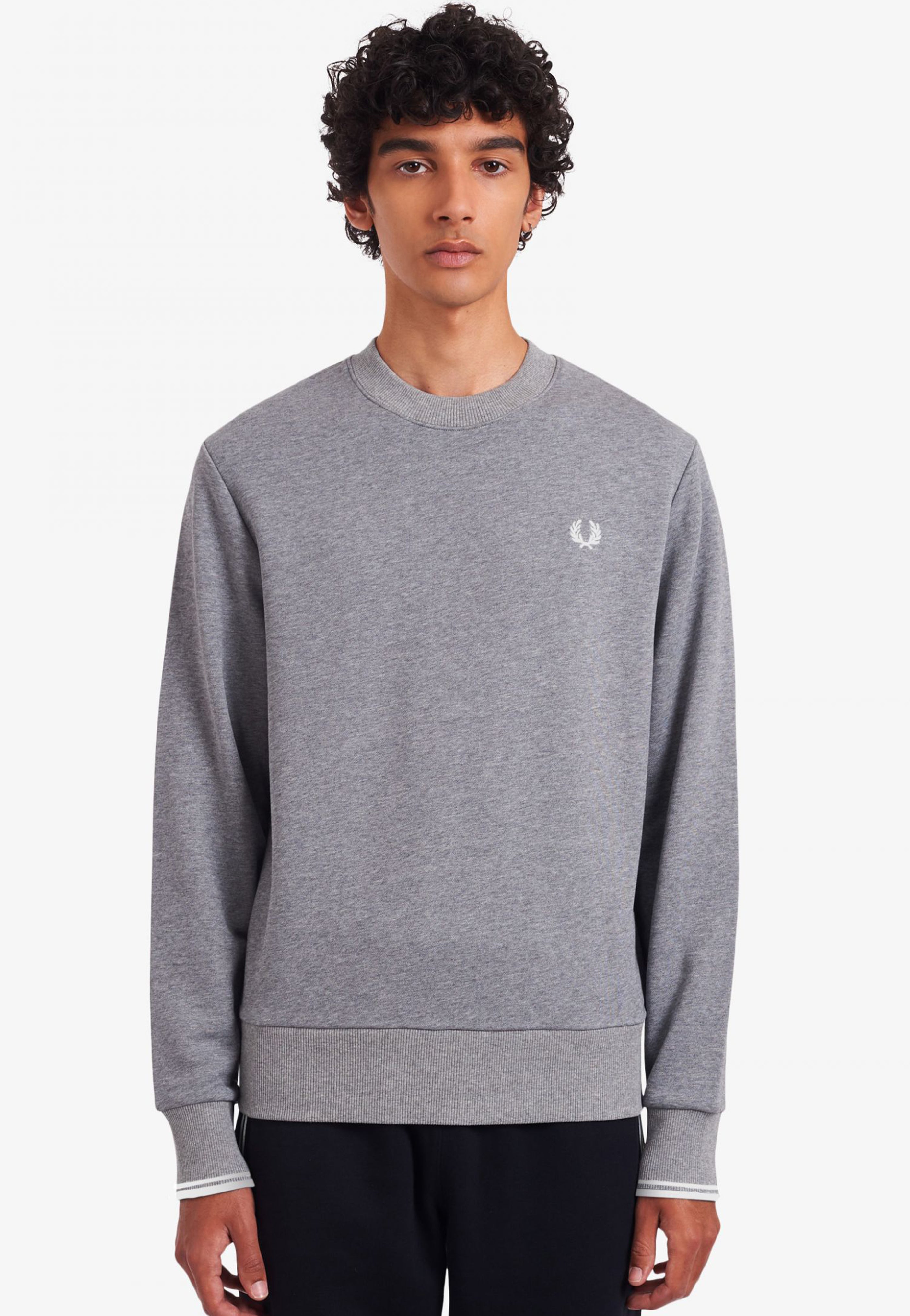 Fred Perry - Crew Neck Steel Marl - Sweater | Men-Image