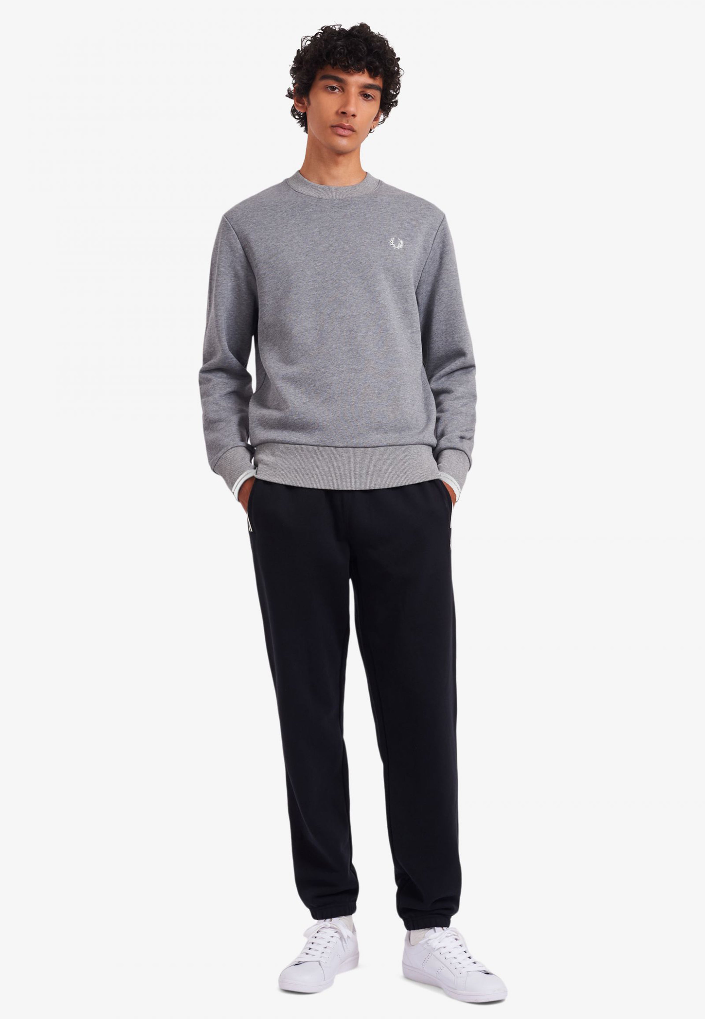 Fred Perry - Crew Neck Steel Marl - Sweater | Men-Image