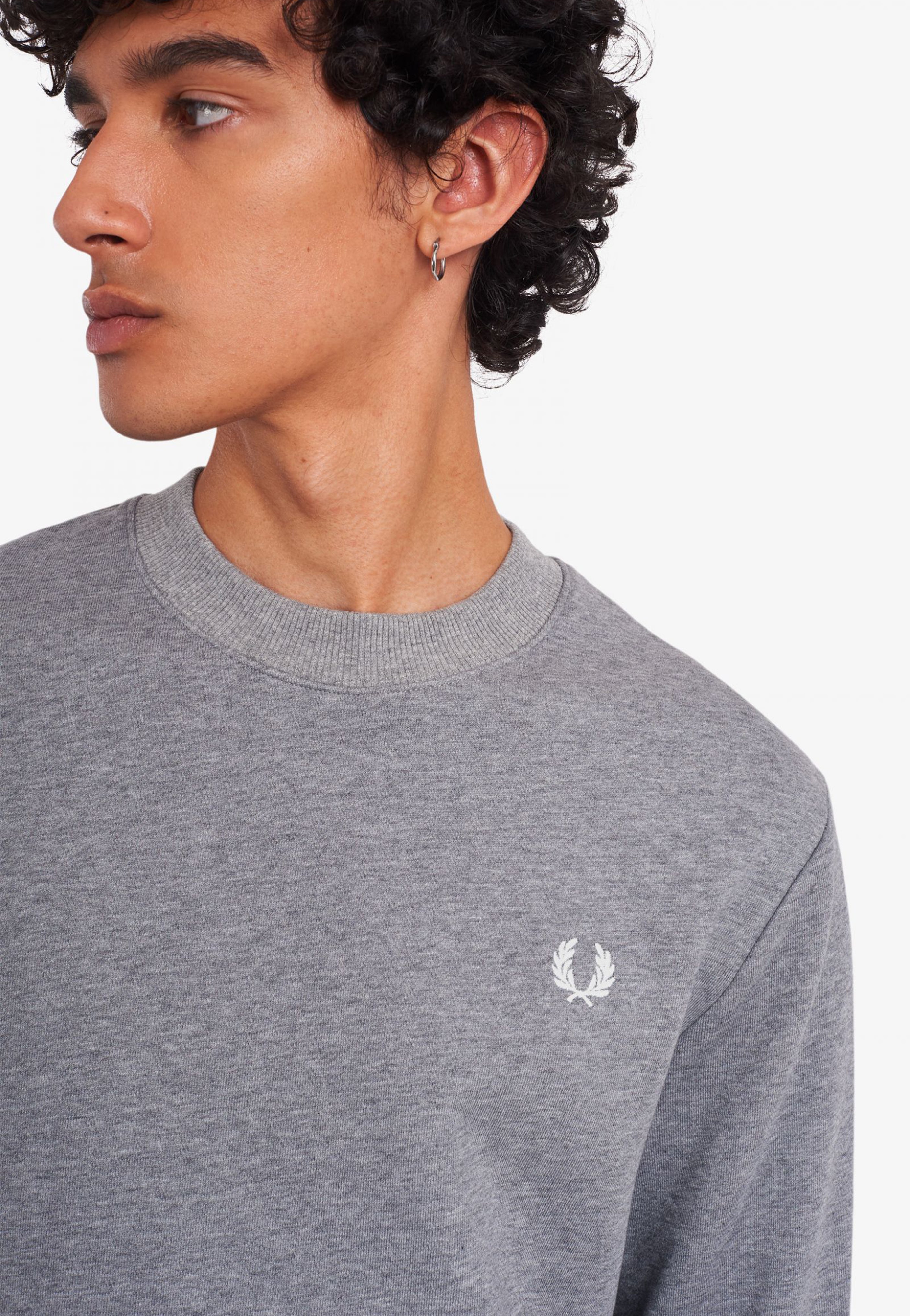 Fred Perry - Crew Neck Steel Marl - Sweater | Men-Image