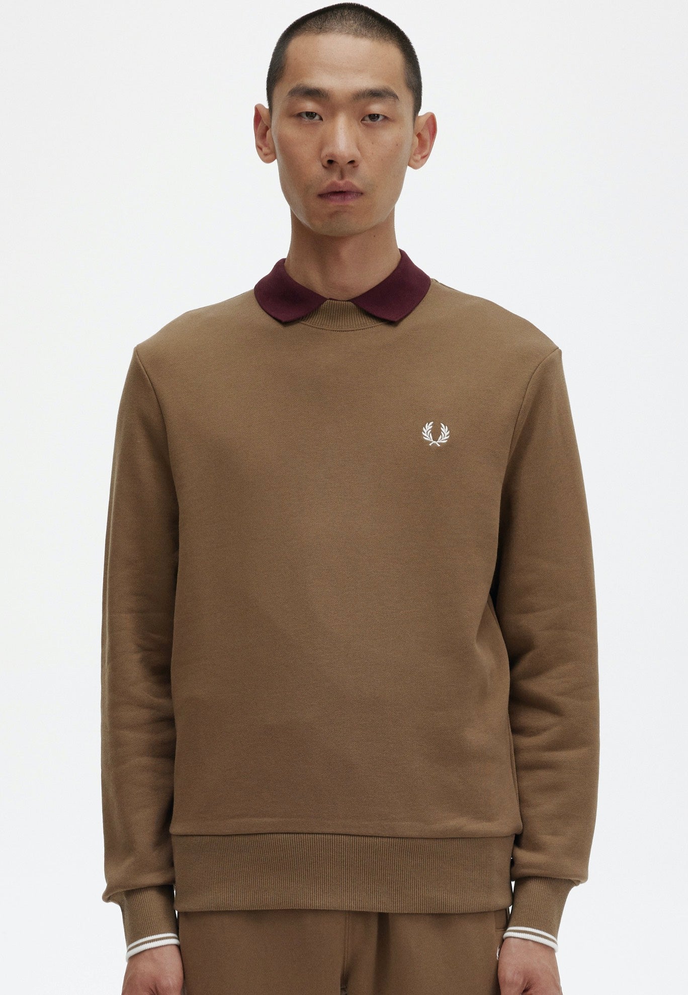 Fred Perry - Crew Neck Shaded Stone - Sweater | Men-Image