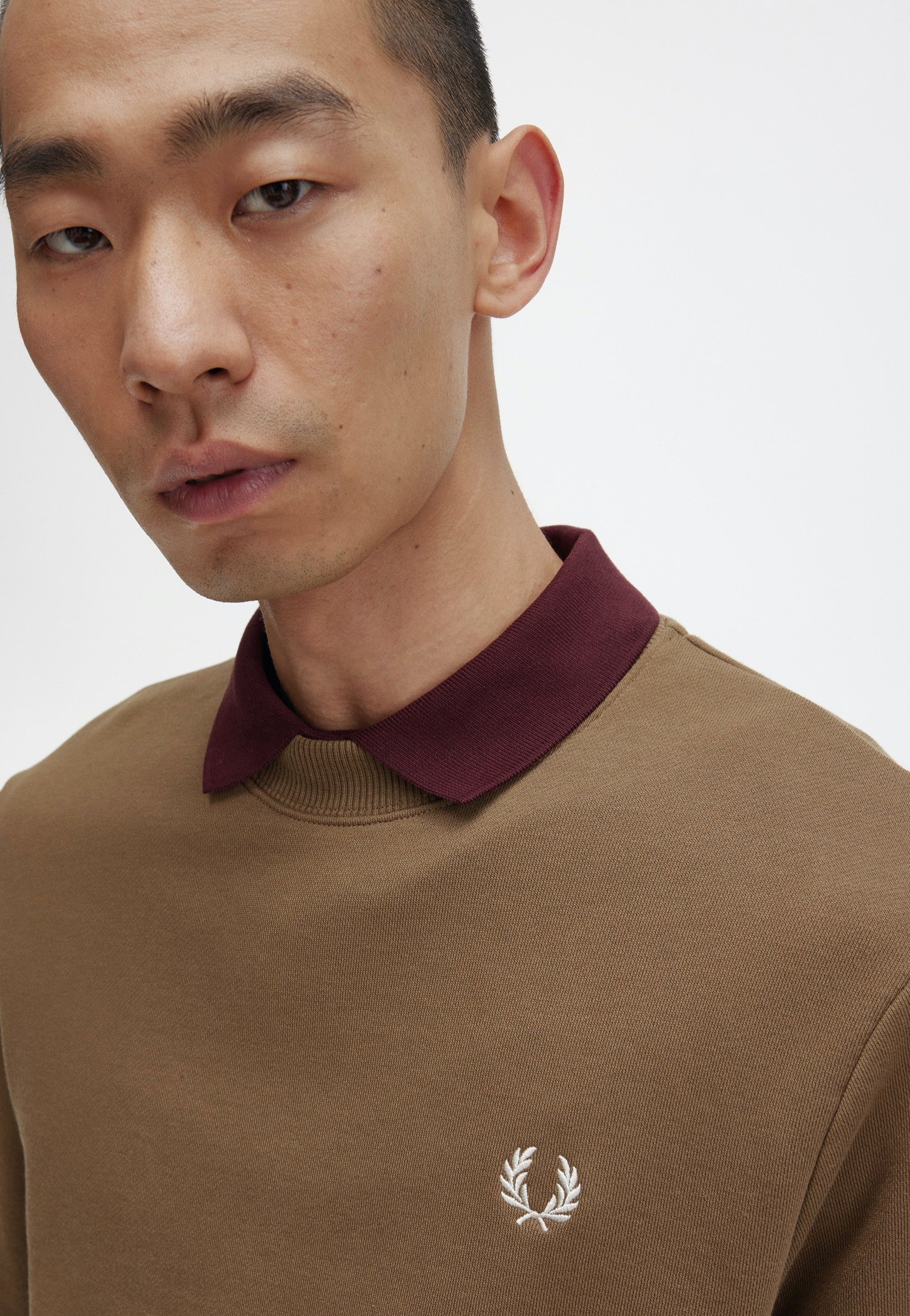 Fred Perry - Crew Neck Shaded Stone - Sweater | Men-Image