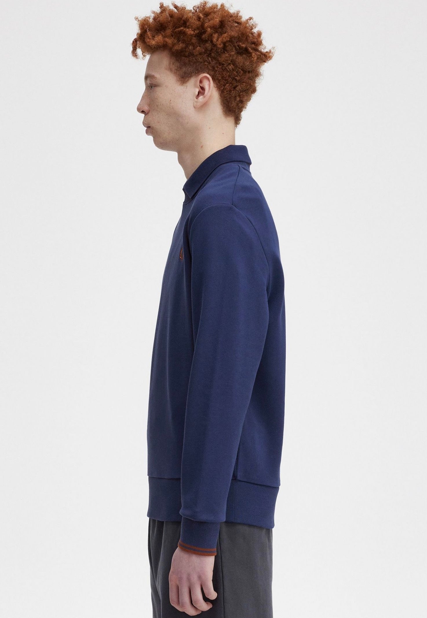 Fred Perry - Crew Neck French Navy/Whisk - Sweater | Men-Image