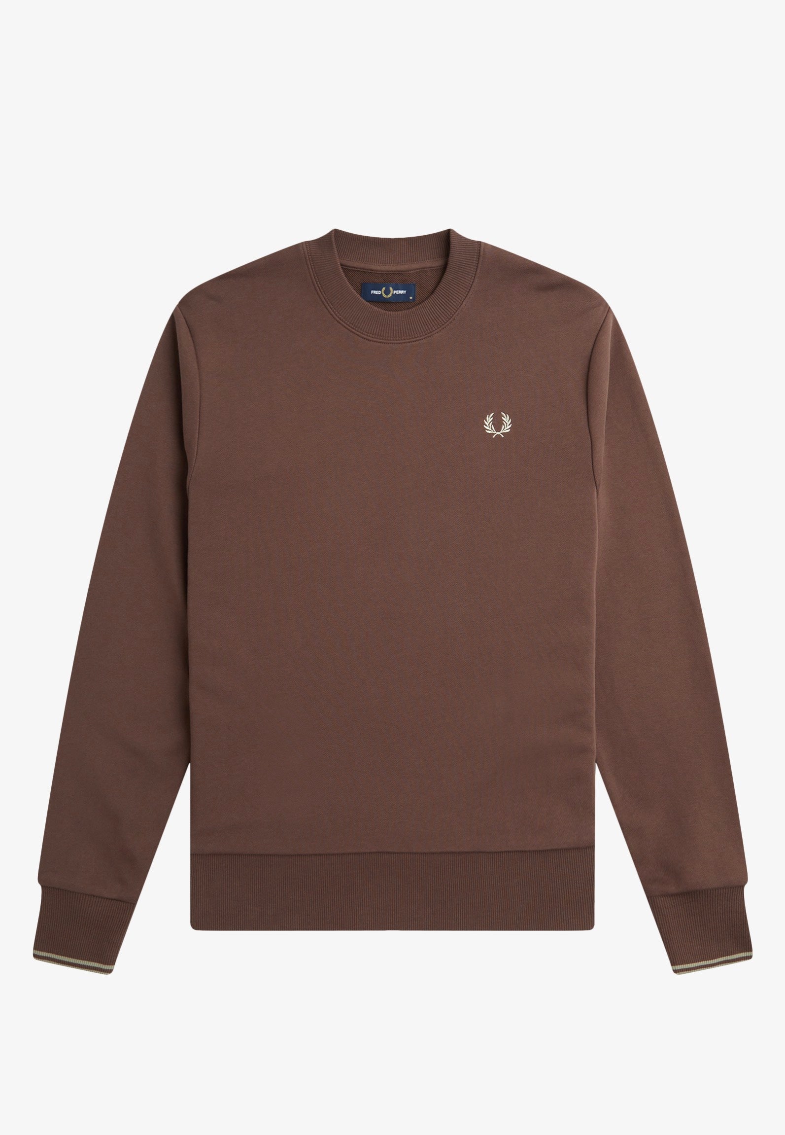 Fred Perry - Crew Neck Road Brick/Warm Grey - Sweater | Men-Image