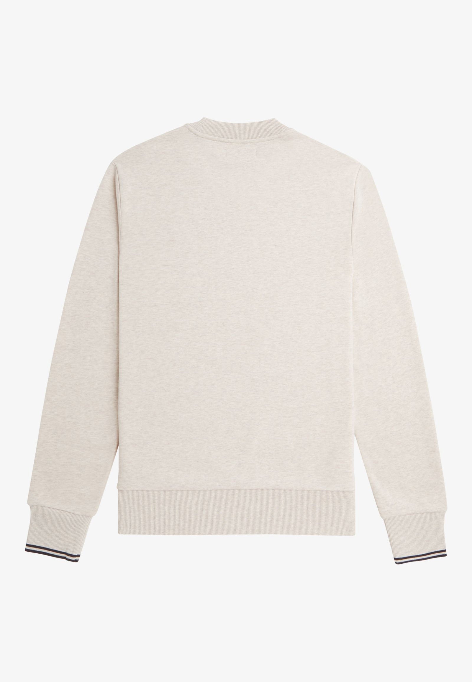 Fred Perry - Crew Neck Porridge Marl/Anchor Grey - Sweater | Men-Image