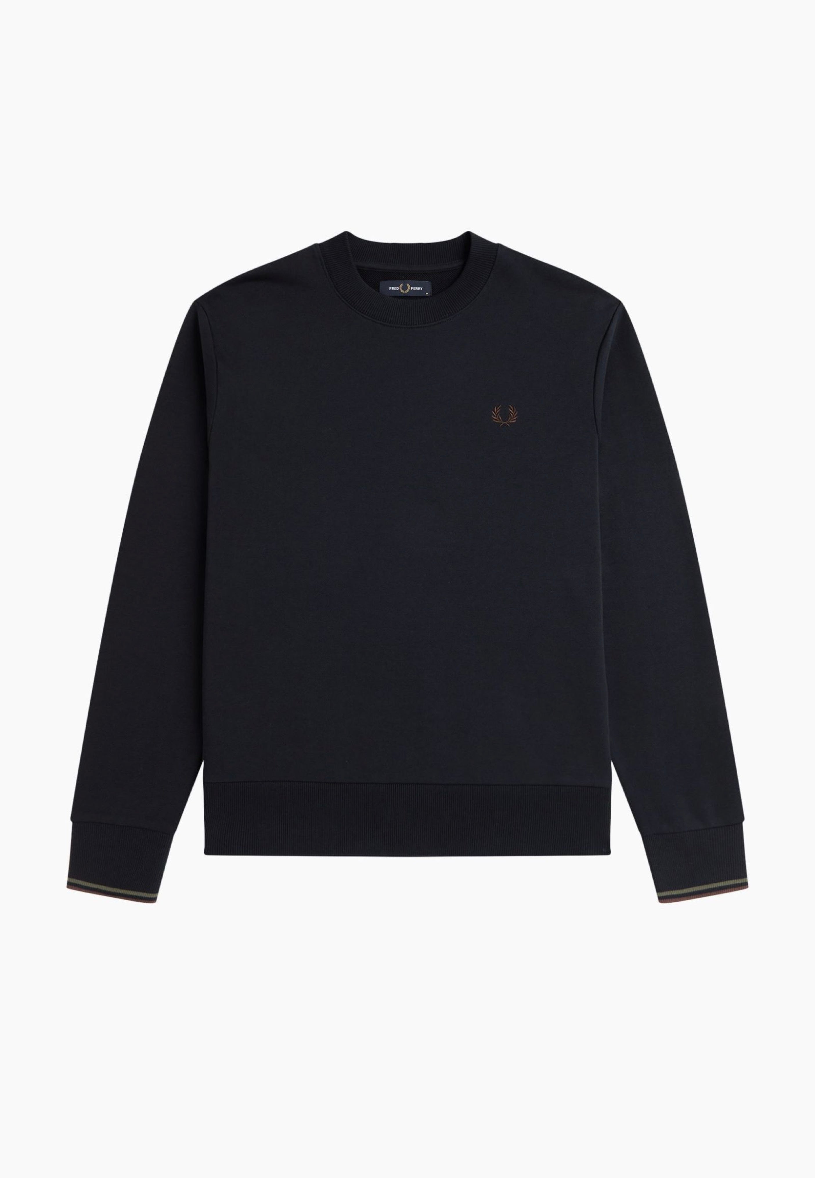 Fred Perry - Crew Neck Nvy/Lrlwgrn/Bric - Sweater | Men-Image