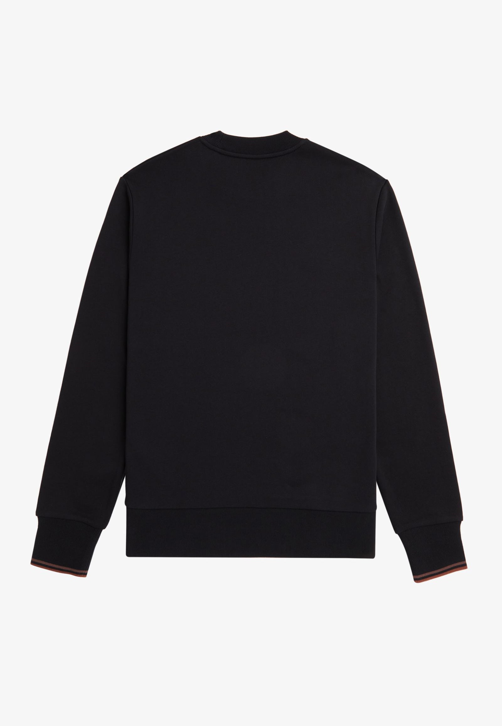 Fred Perry - Crew Neck Black/Whisky Brown - Sweater | Men-Image