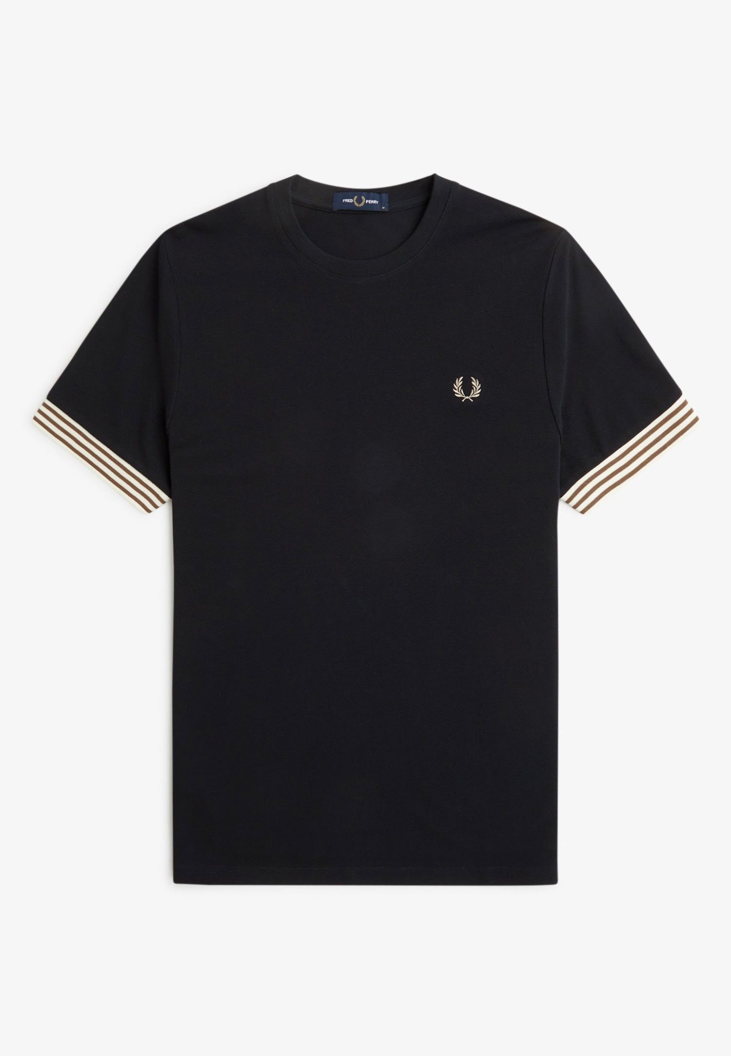 Fred Perry - Striped Cuff Black - T-Shirt | Men-Image