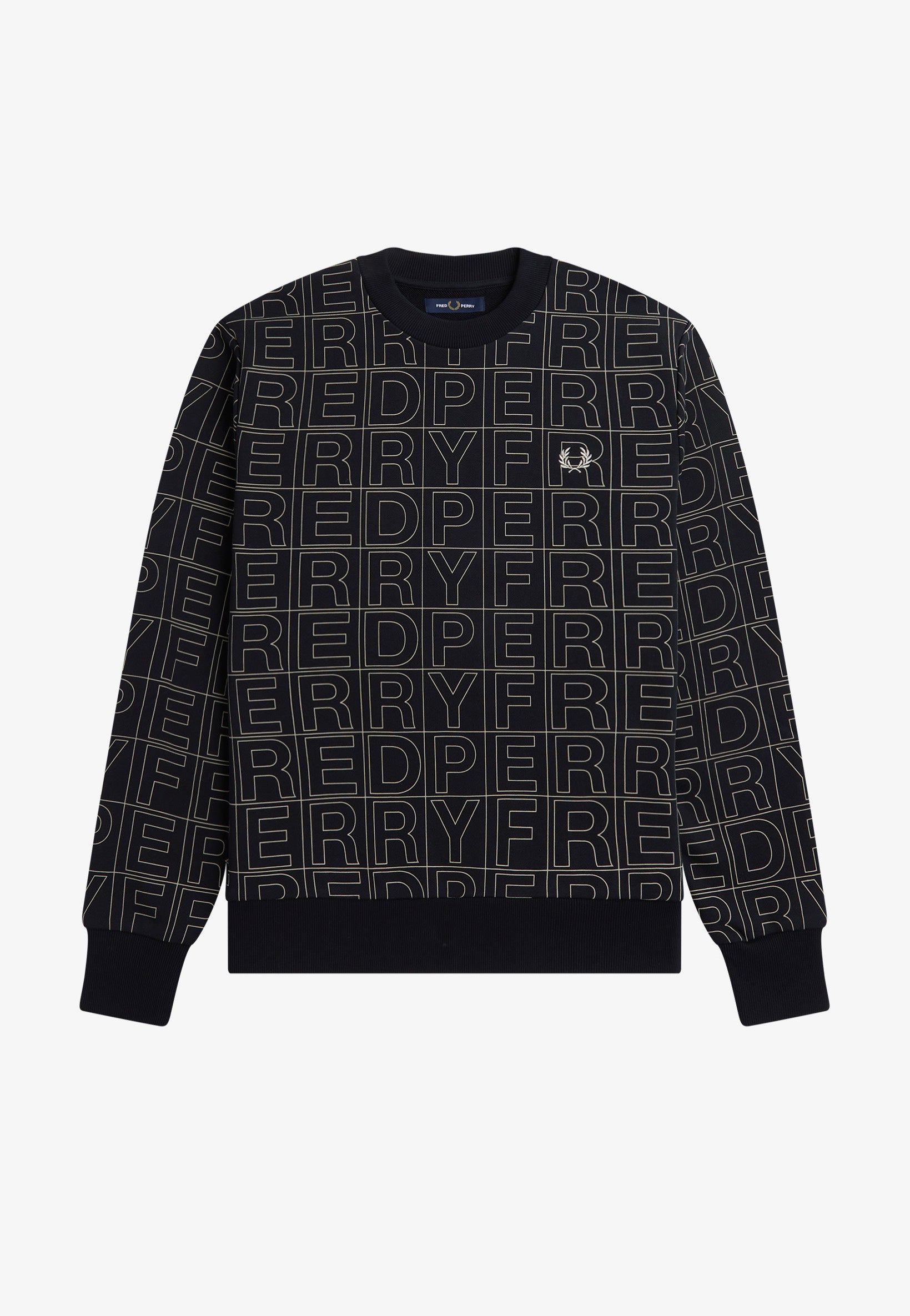 Fred Perry - Spellout Graphic Black - Sweater | Men-Image