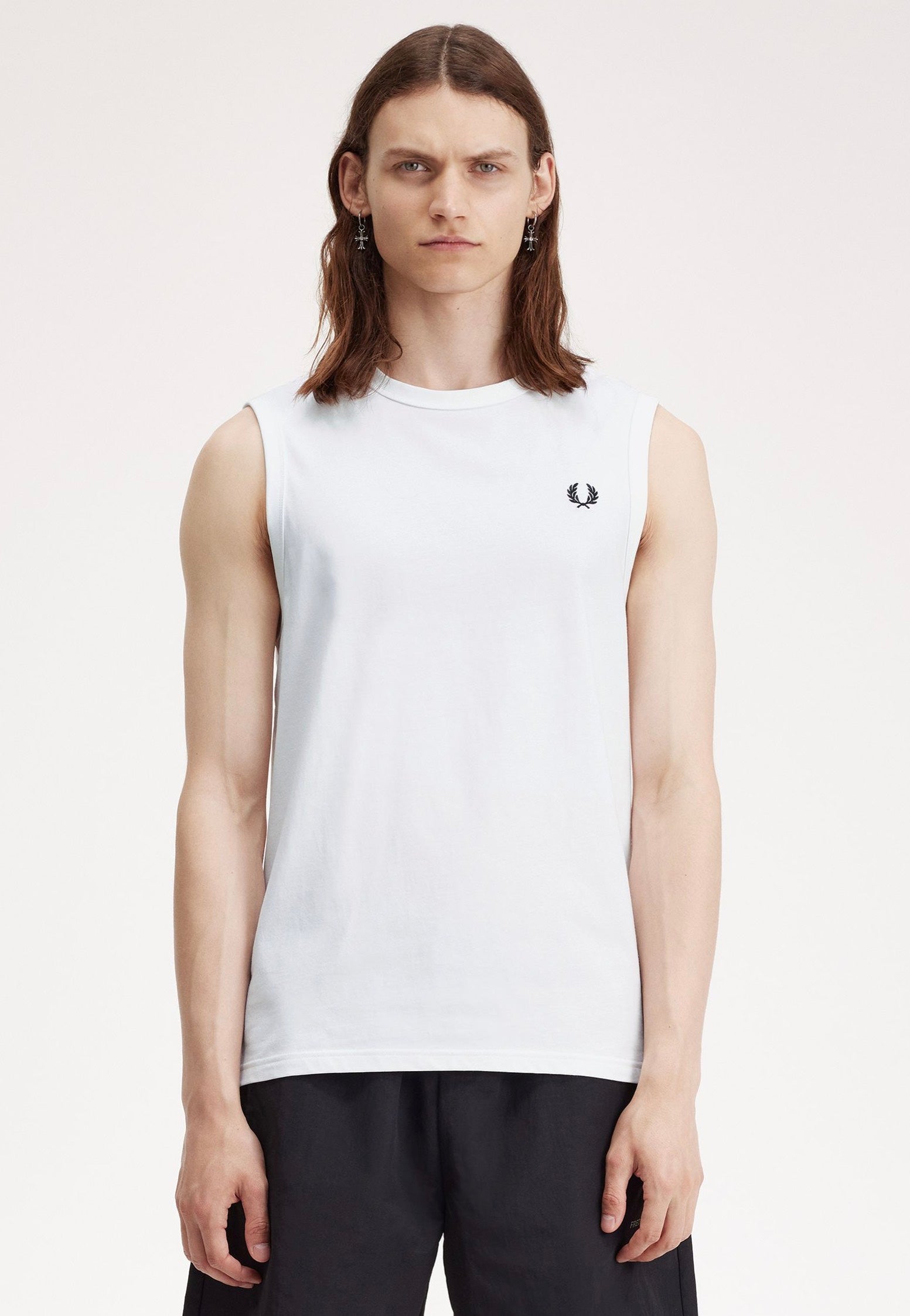 Fred Perry - Crew Neck White - Tank | Men-Image