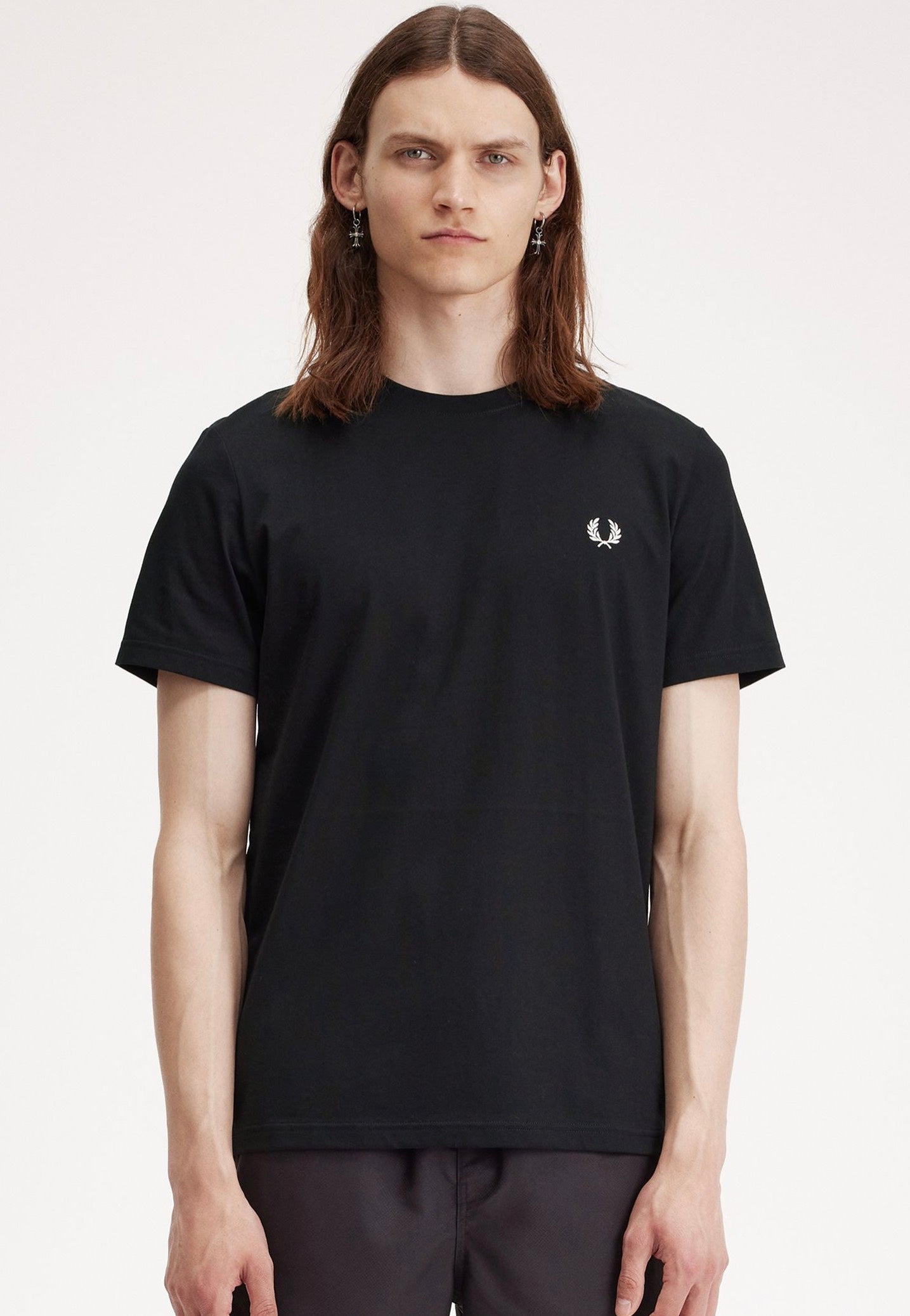 Fred Perry - Rear Powder Laurel Graphic Black - T-Shirt | Men-Image