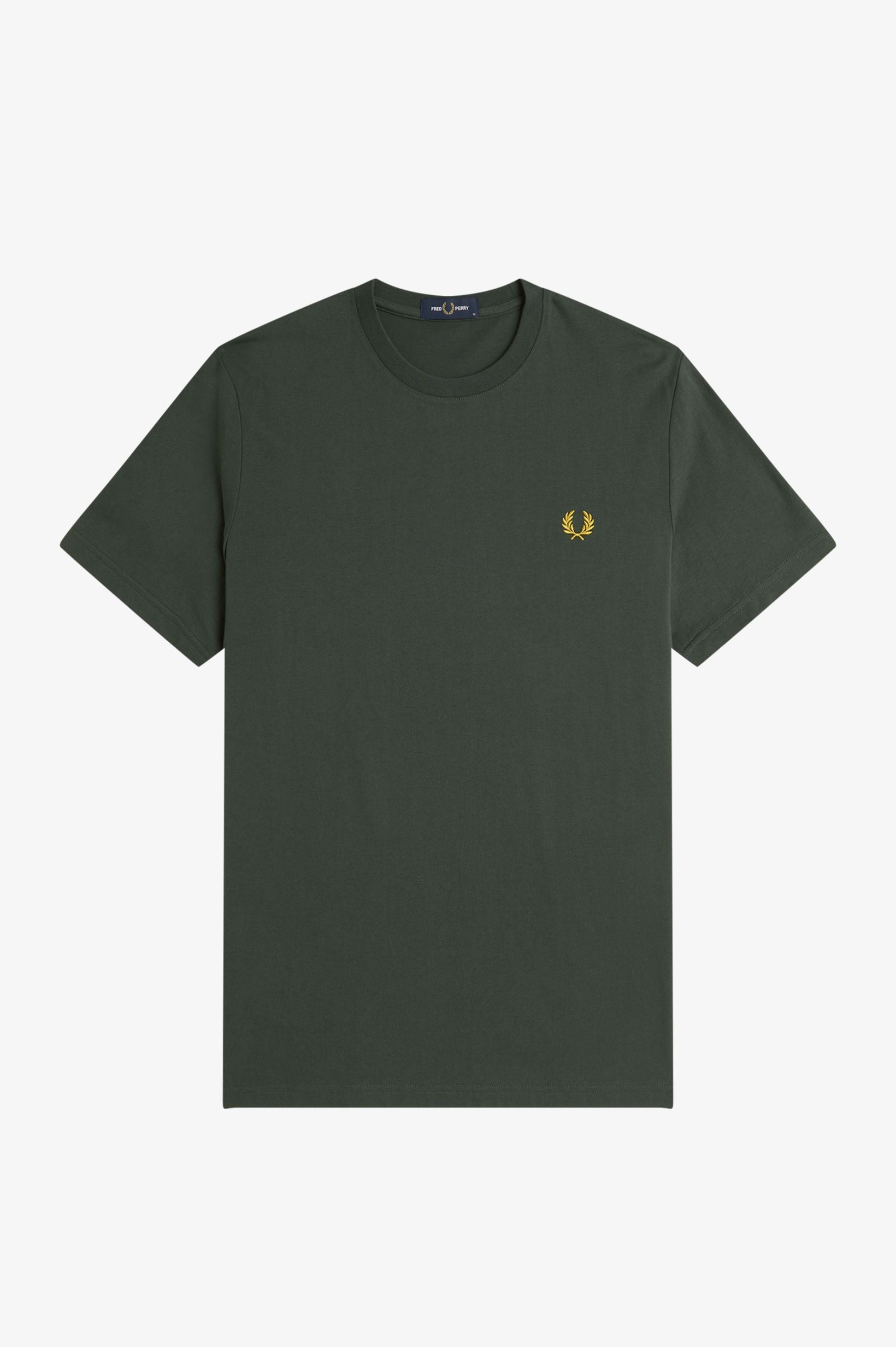 Fred Perry - Rear Powder Laurel Graphic Court Green - T-Shirt | Men-Image