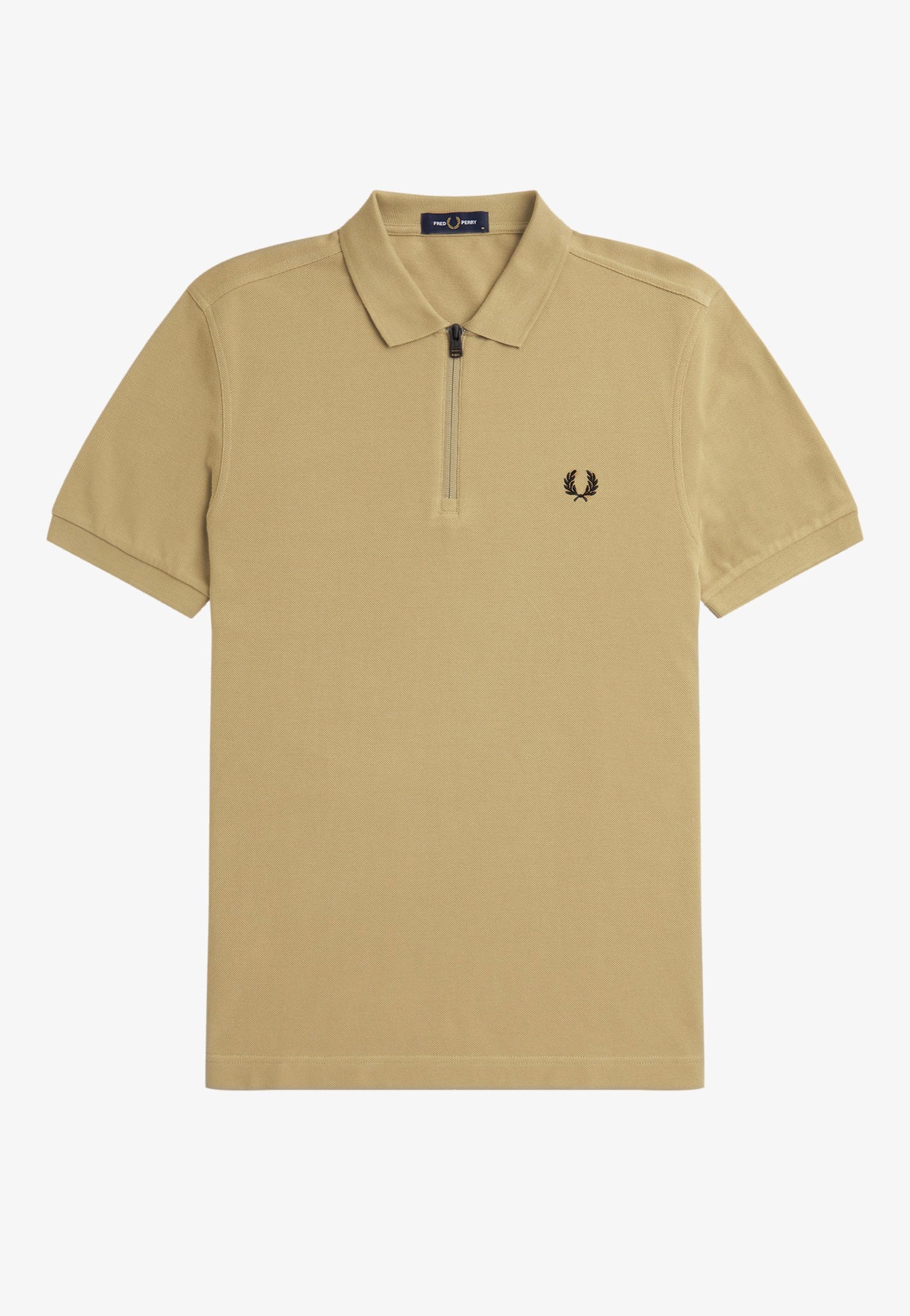 Fred Perry - Sport 1 Zip Neck Warm Stone - Polo | Men-Image