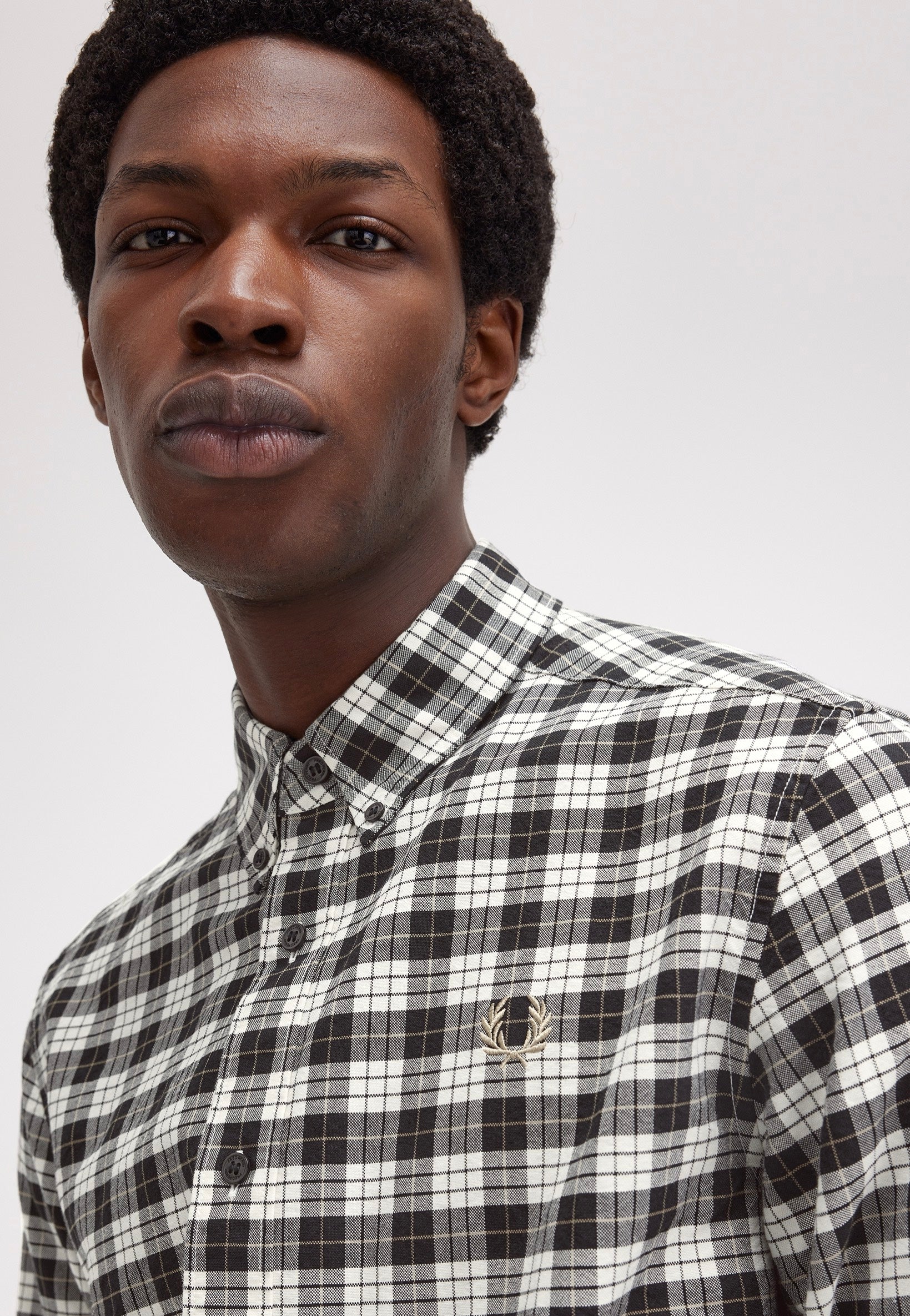 Fred Perry - Tartan Oxford Ecru - Shirt | Men-Image