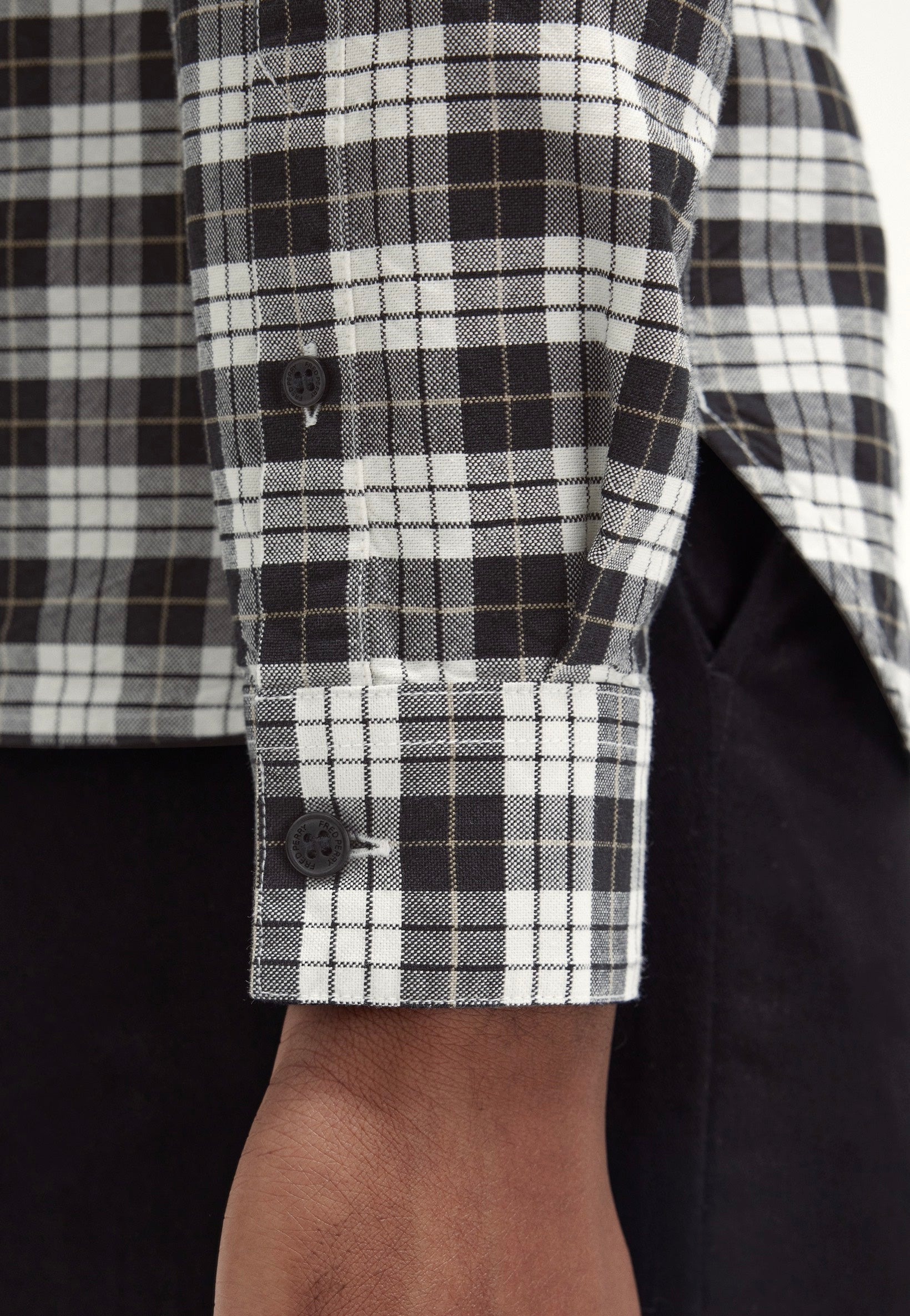 Fred Perry - Tartan Oxford Ecru - Shirt | Men-Image