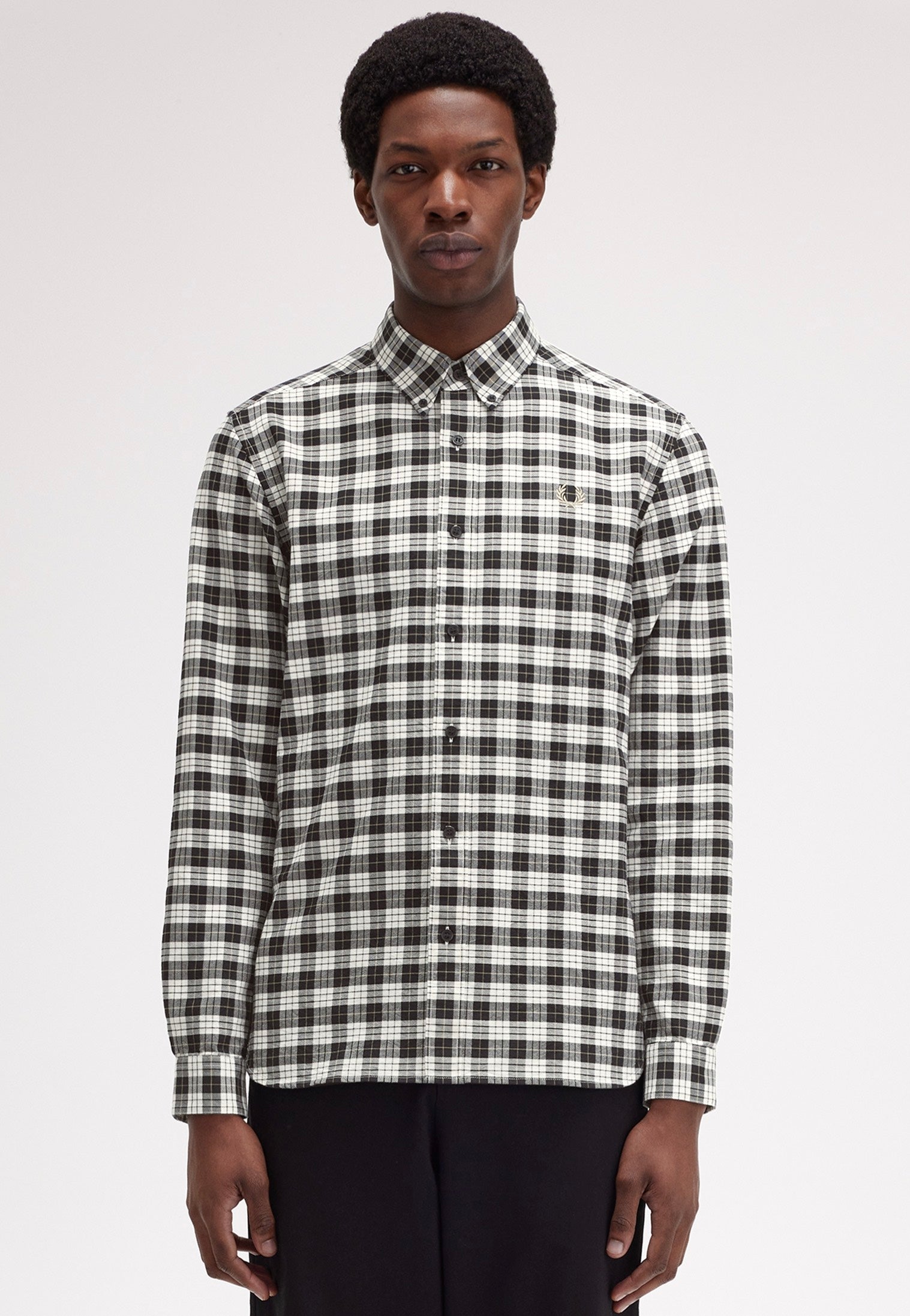 Fred Perry - Tartan Oxford Ecru - Shirt | Men-Image