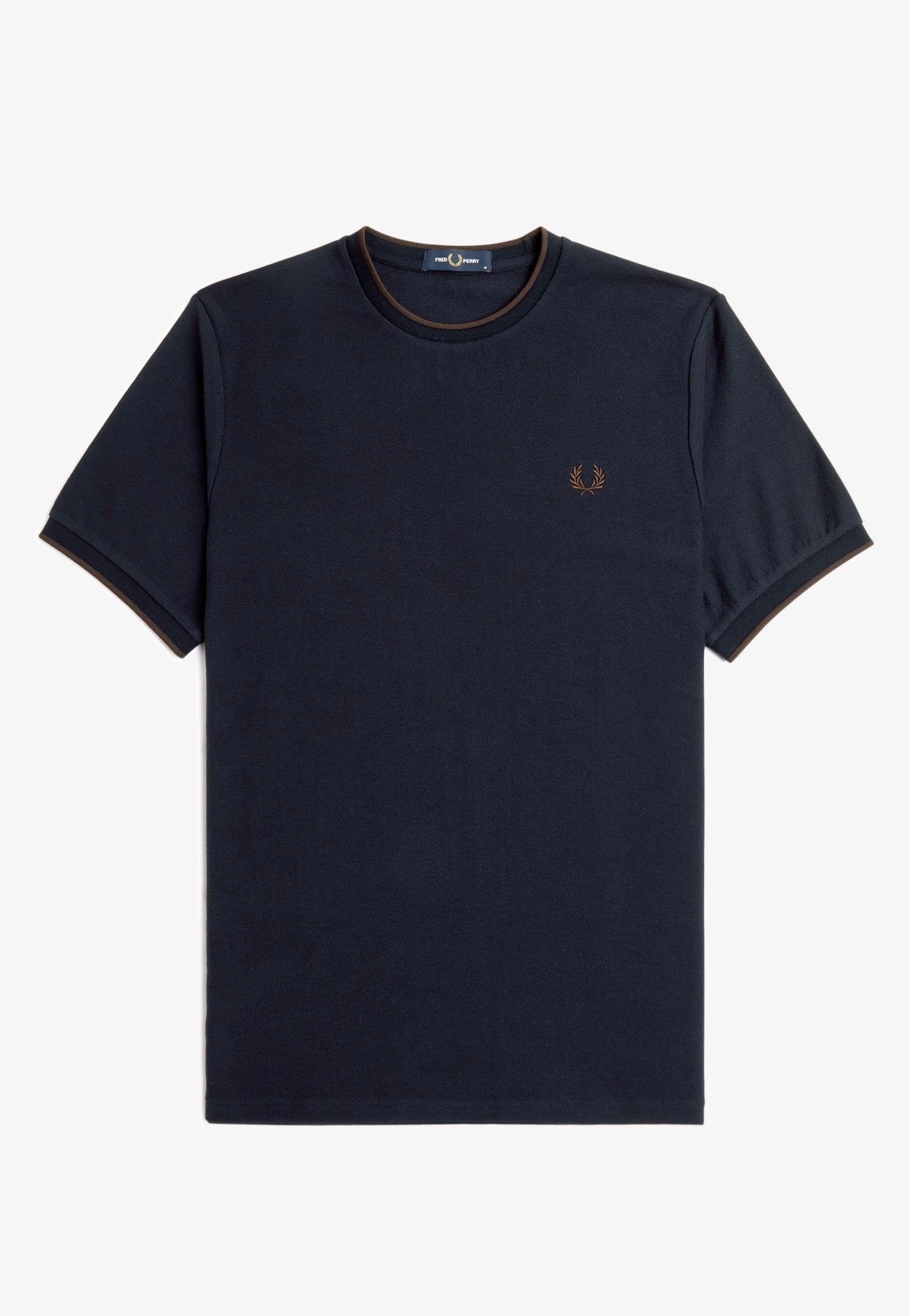 Fred Perry - Crepe Pique Navy - T-Shirt | Men-Image