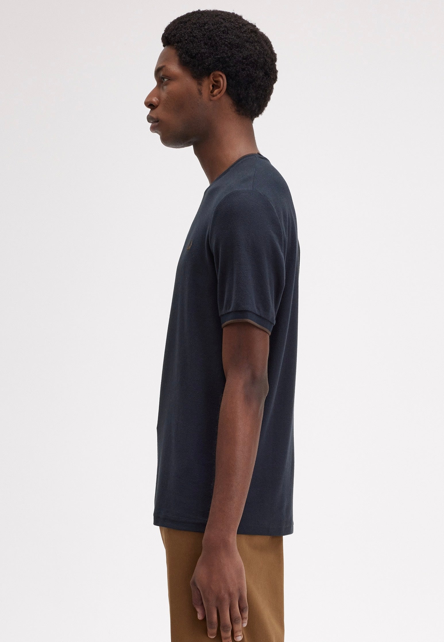 Fred Perry - Crepe Pique Navy - T-Shirt | Men-Image