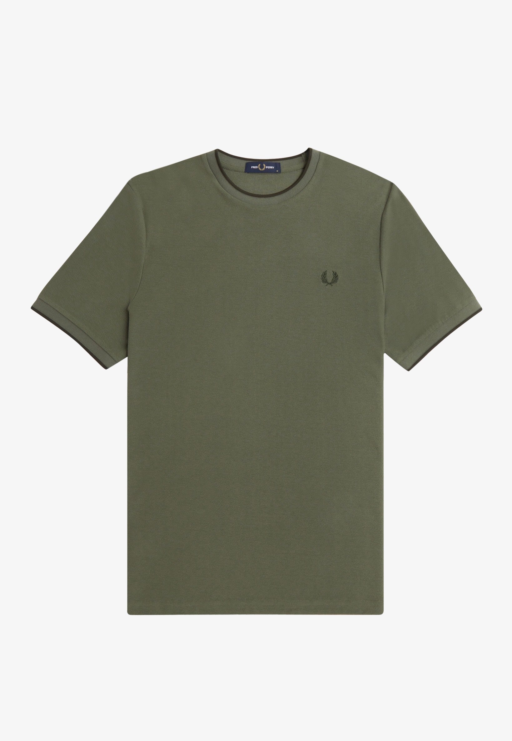 Fred Perry - Crepe Pique Laurel Wreath Green - T-Shirt | Men-Image