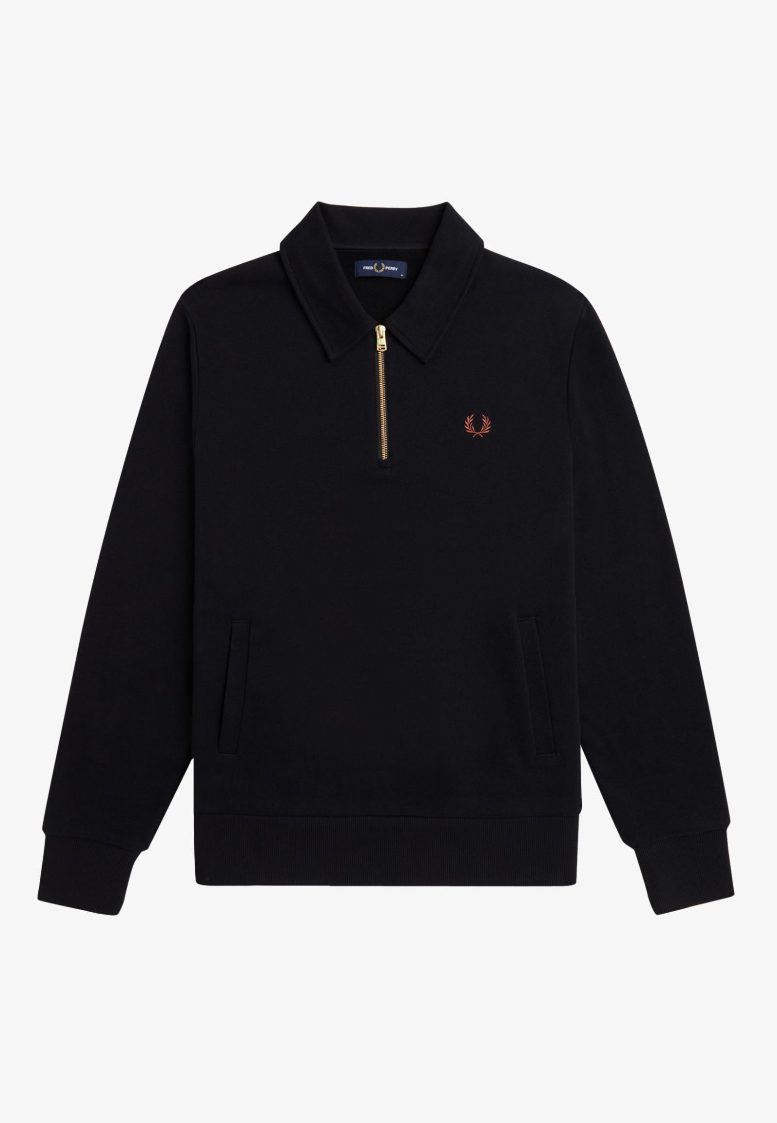 Fred Perry - Half Zip Black - Sweater | Men-Image