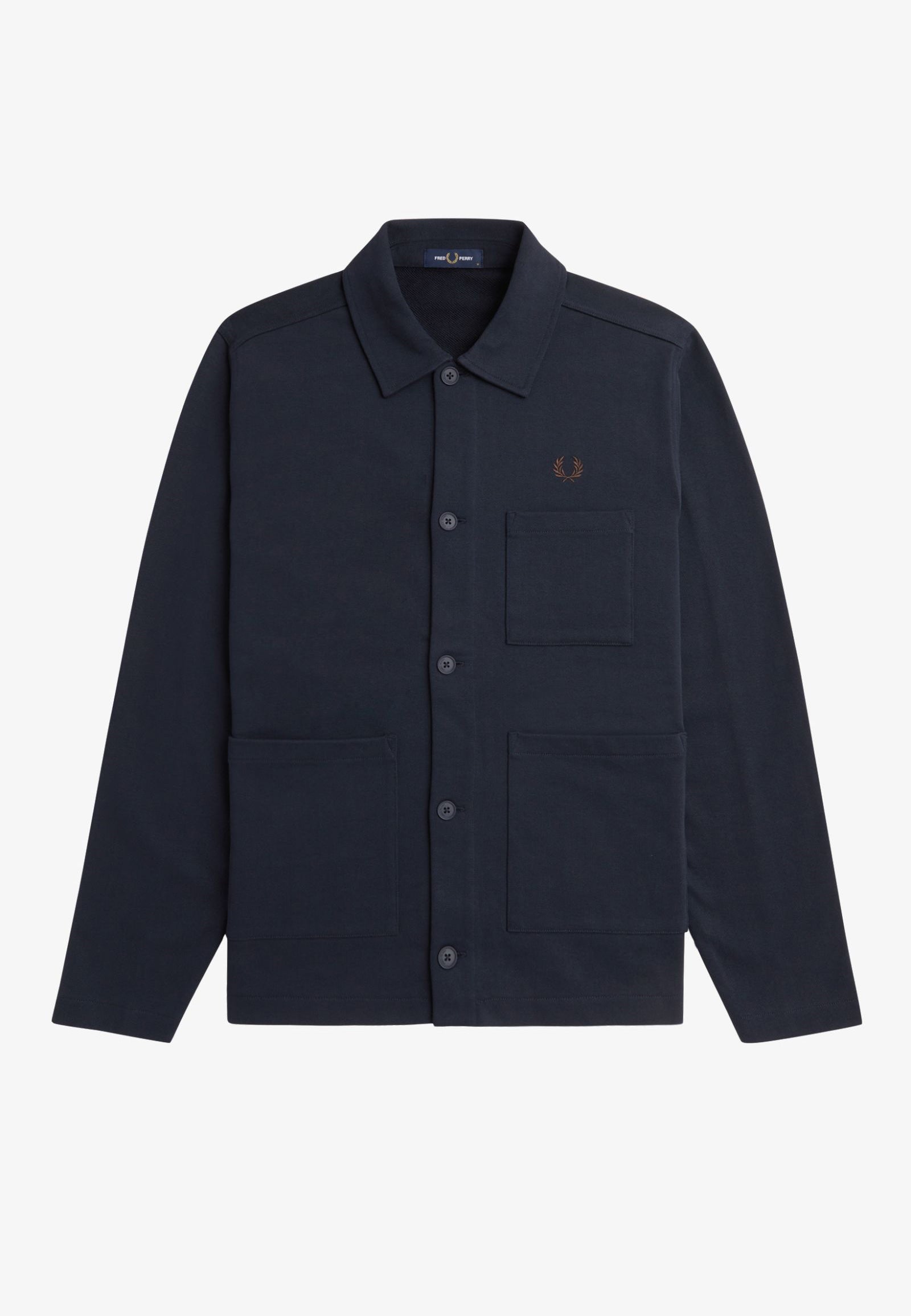 Fred Perry - Heavyweight Sweat Navy - Jacket | Men-Image