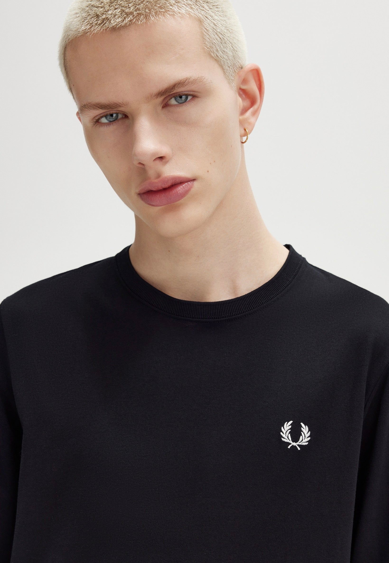 Fred Perry - Crew Neck Black - Longsleeve | Men-Image