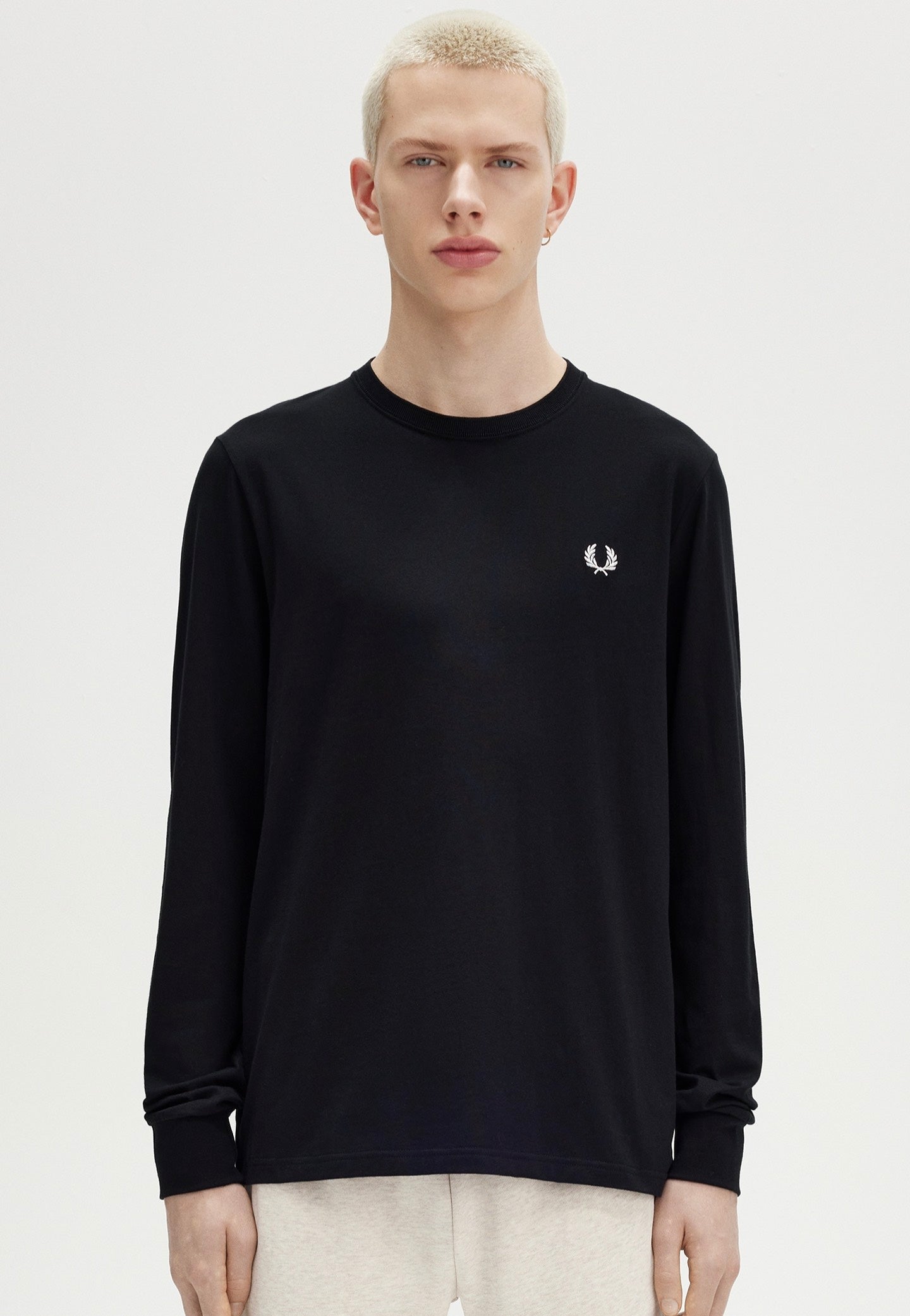 Fred Perry - Crew Neck Black - Longsleeve | Men-Image