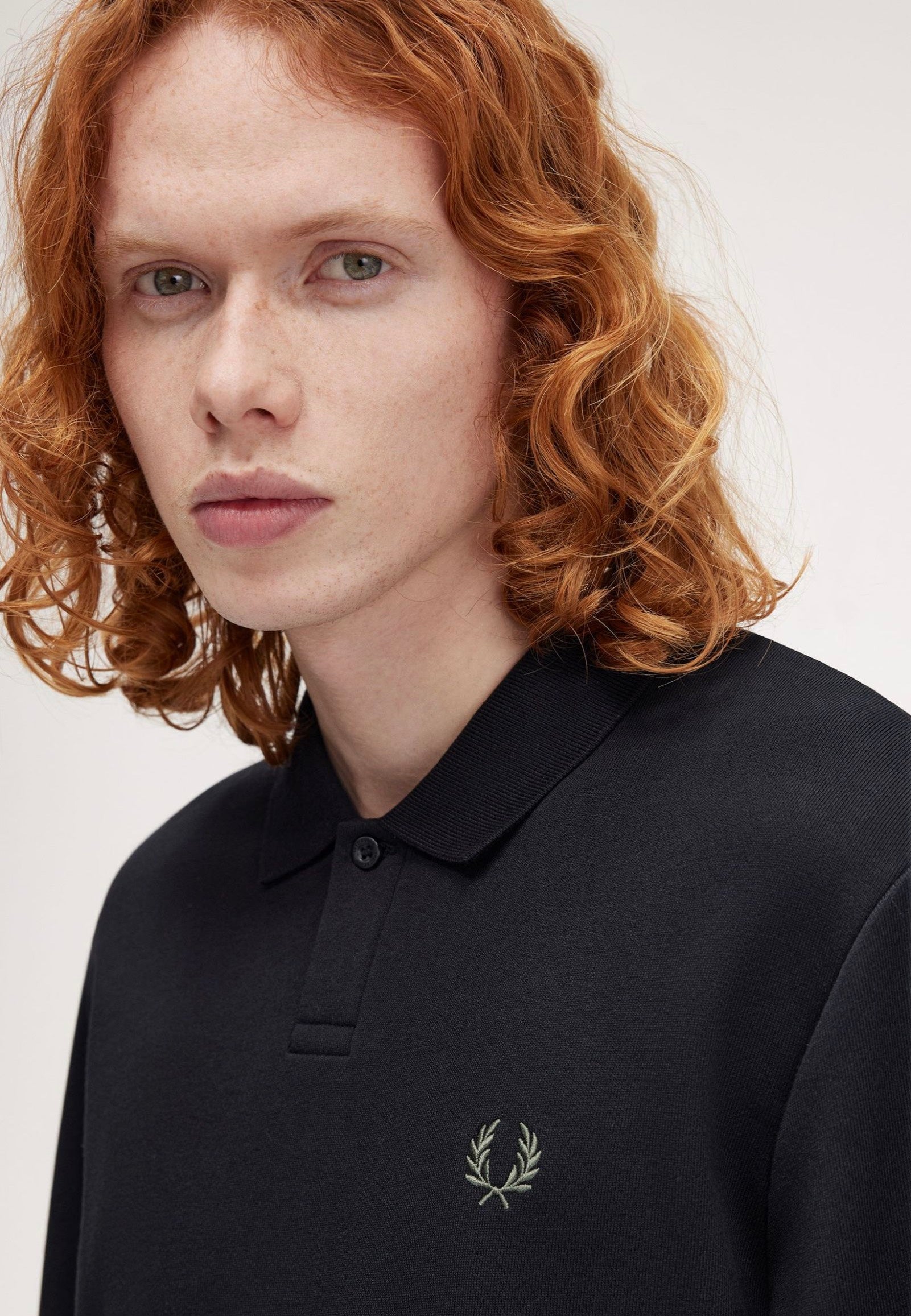 Fred Perry - Collared Black - Sweater | Men-Image