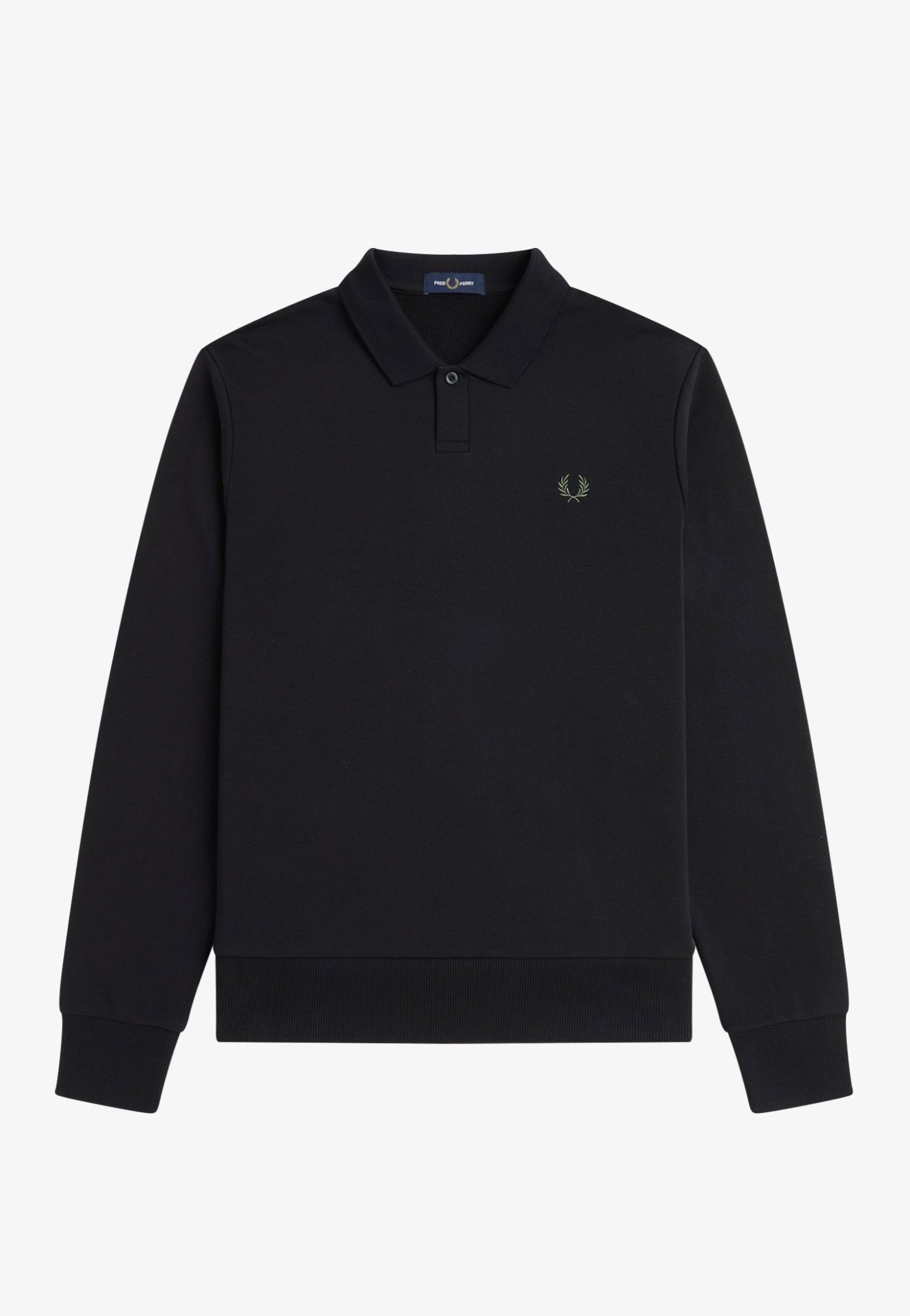 Fred Perry - Collared Black - Sweater | Men-Image