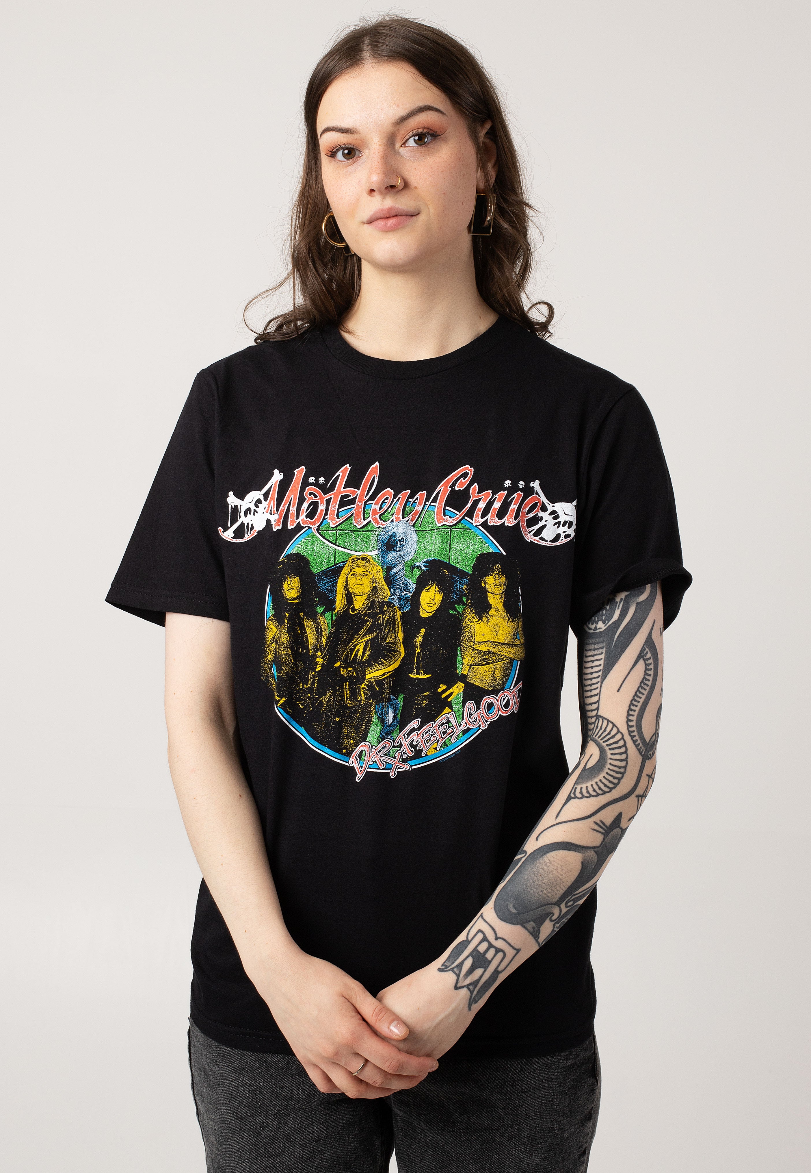 Mötley Crüe - Dr Feelgod Circle Photo - T-Shirt | Women-Image