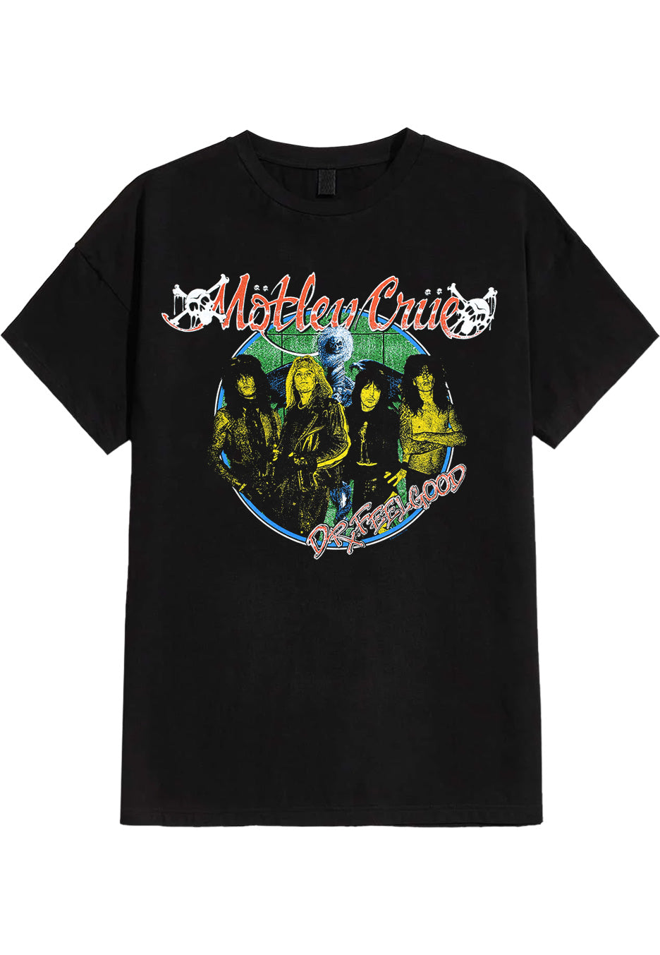 Mötley Crüe - Dr Feelgod Circle Photo - T-Shirt | Neutral-Image