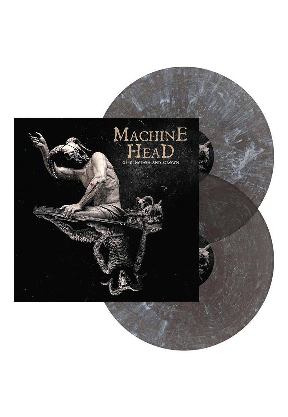 Machine Head - Øf Kingdøm And Crøwn Silver/Black Smog - Colored 2 Vinyl | Neutral-Image