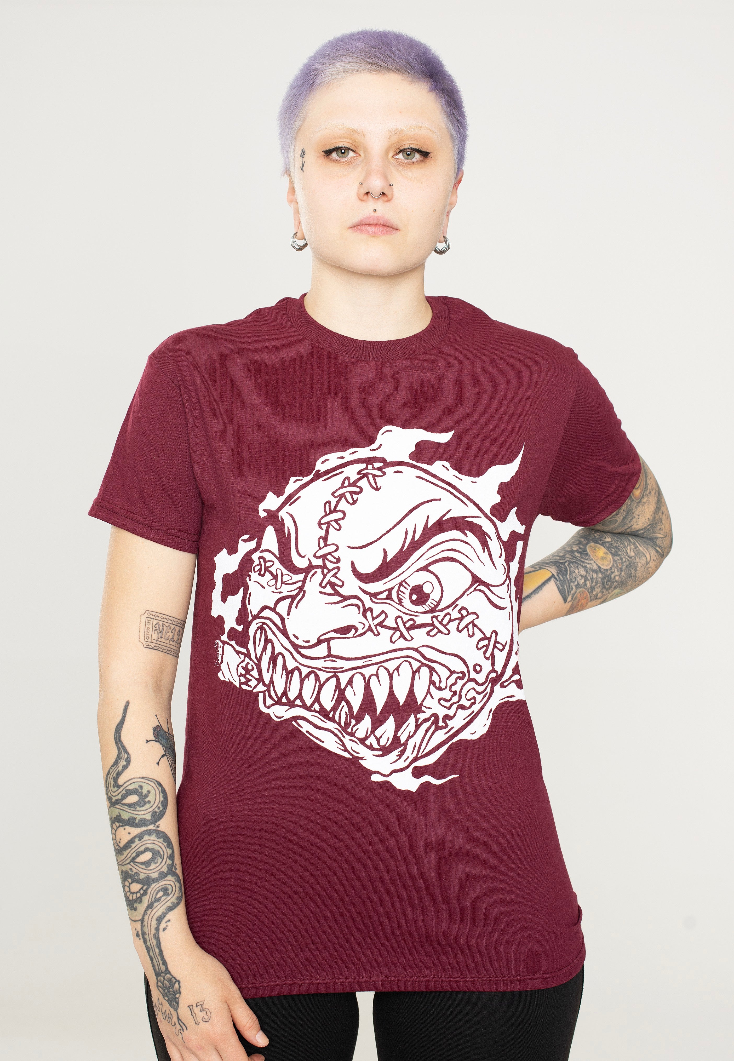 Madball - Ball NY Burgundy - T-Shirt | Women-Image