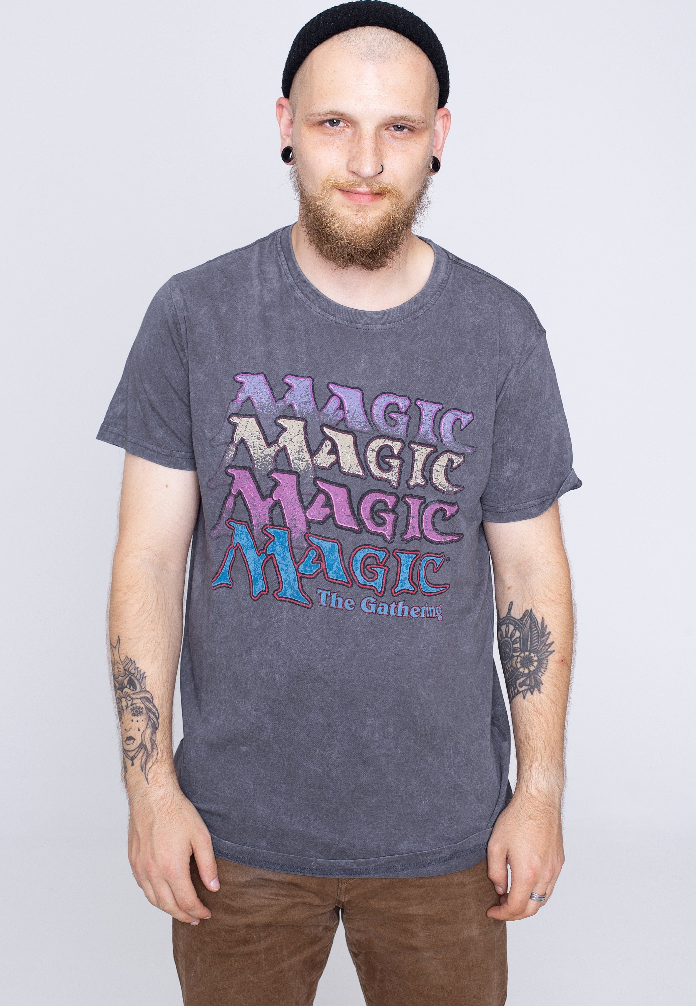 Magic The Gathering - Magic Grey Acid Wash - T-Shirt | Men-Image