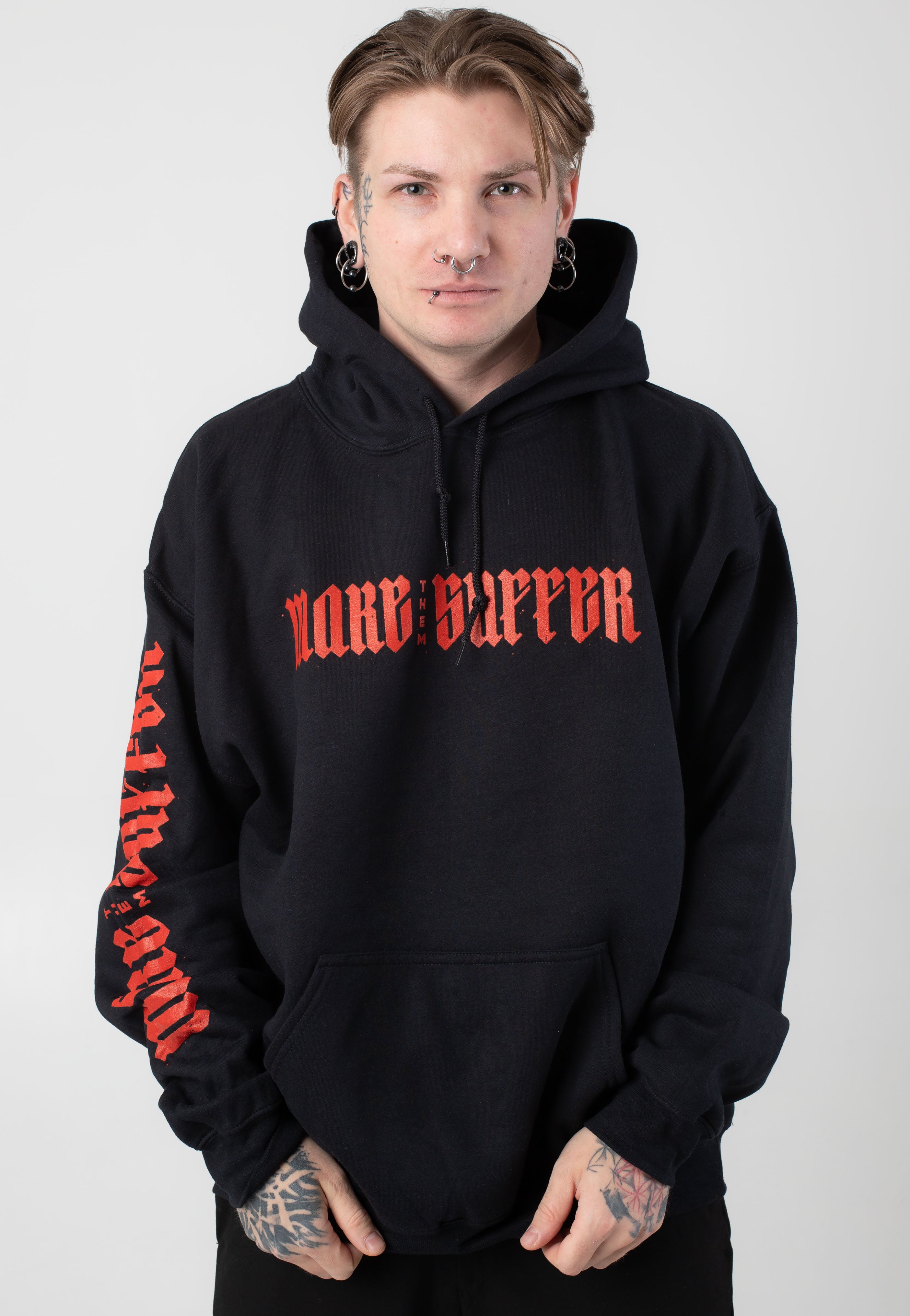 Make Them Suffer - Burning Skull Rose - Hoodie | Men-Image