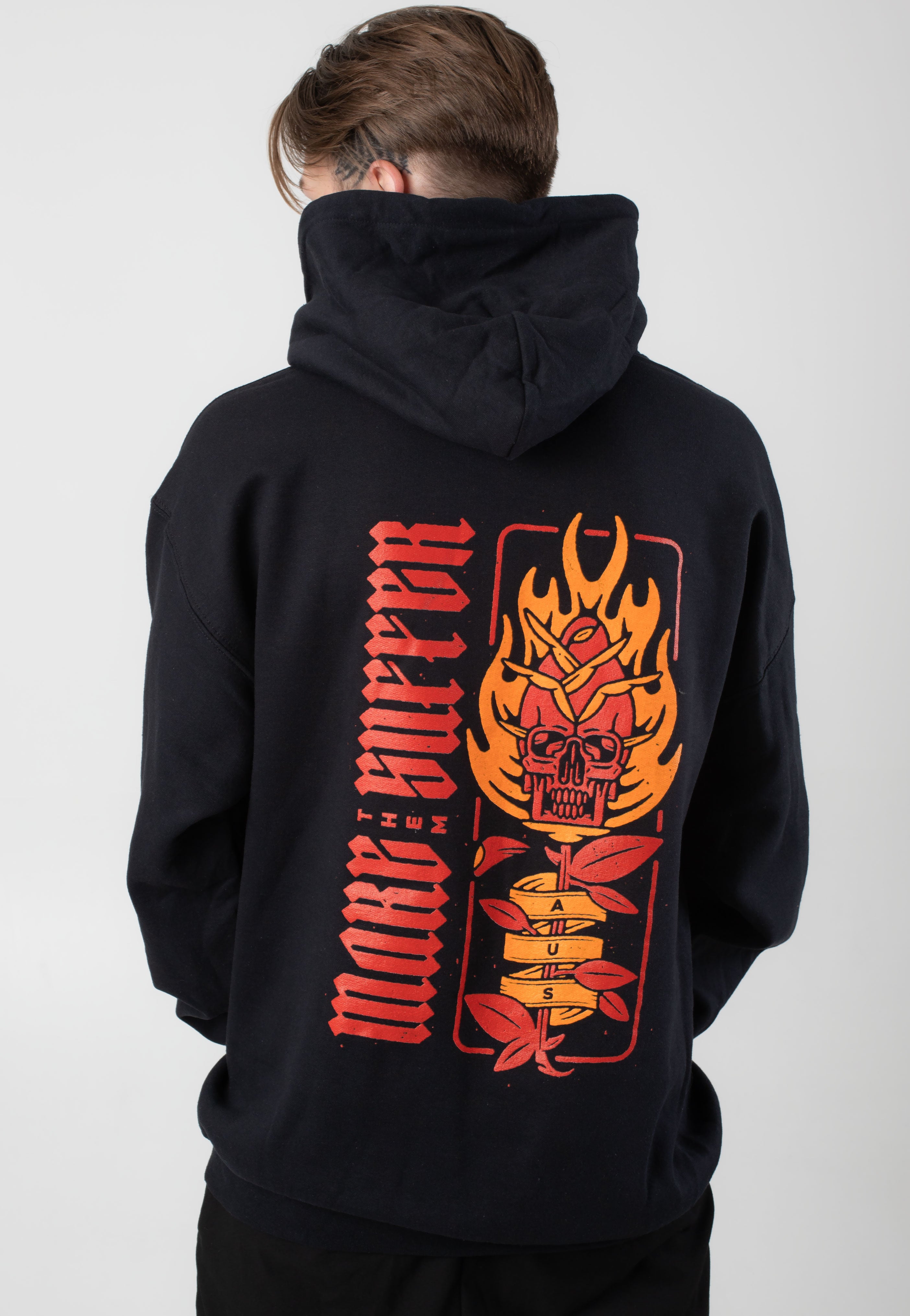 Make Them Suffer - Burning Skull Rose - Hoodie | Men-Image