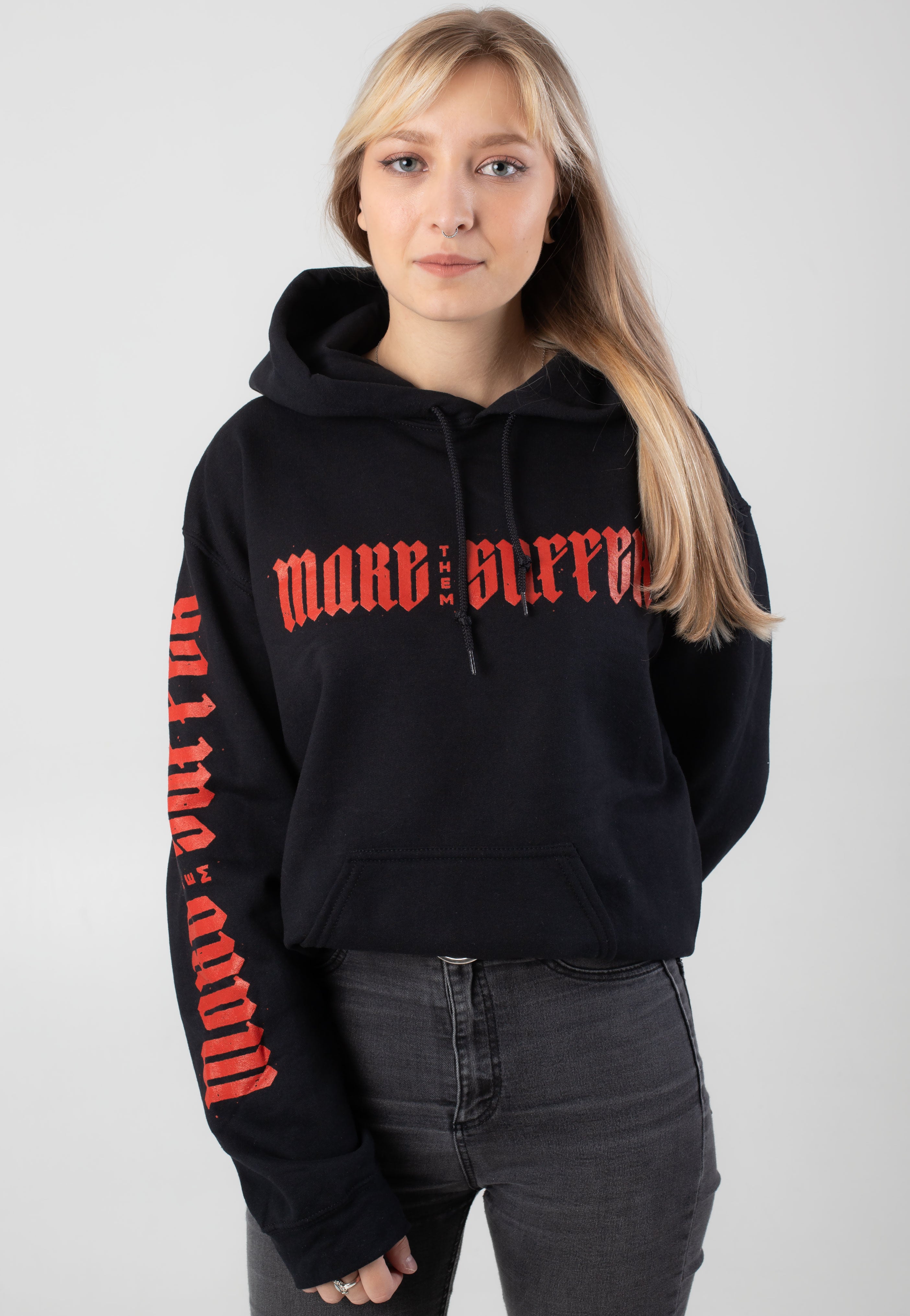 Make Them Suffer - Burning Skull Rose - Hoodie | Women-Image