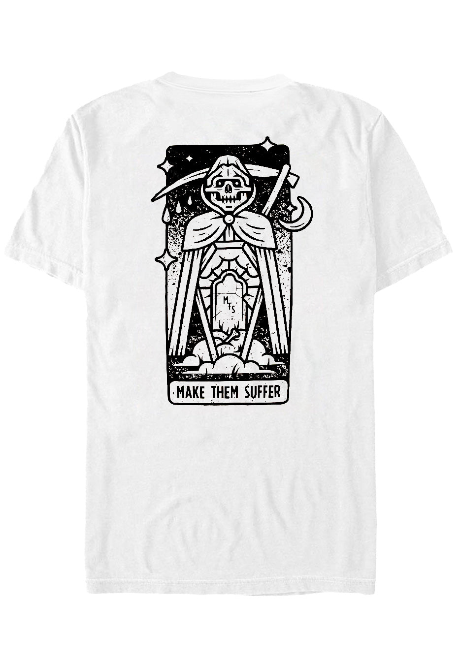 Make Them Suffer - Coffin Reaper White - T-Shirt | Neutral-Image