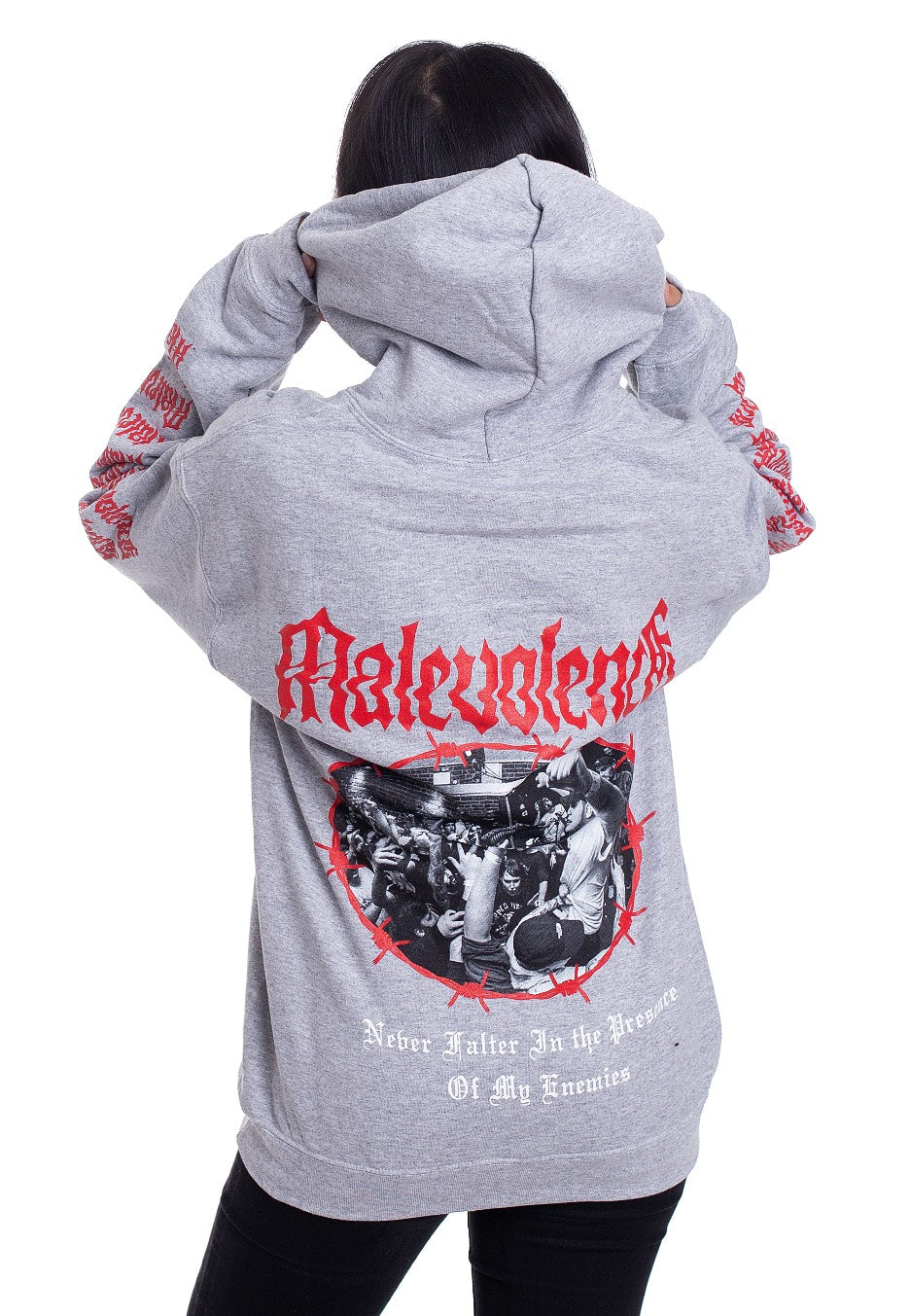 Malevolence - Barbed Wire Sportsgrey - Hoodie | Women-Image