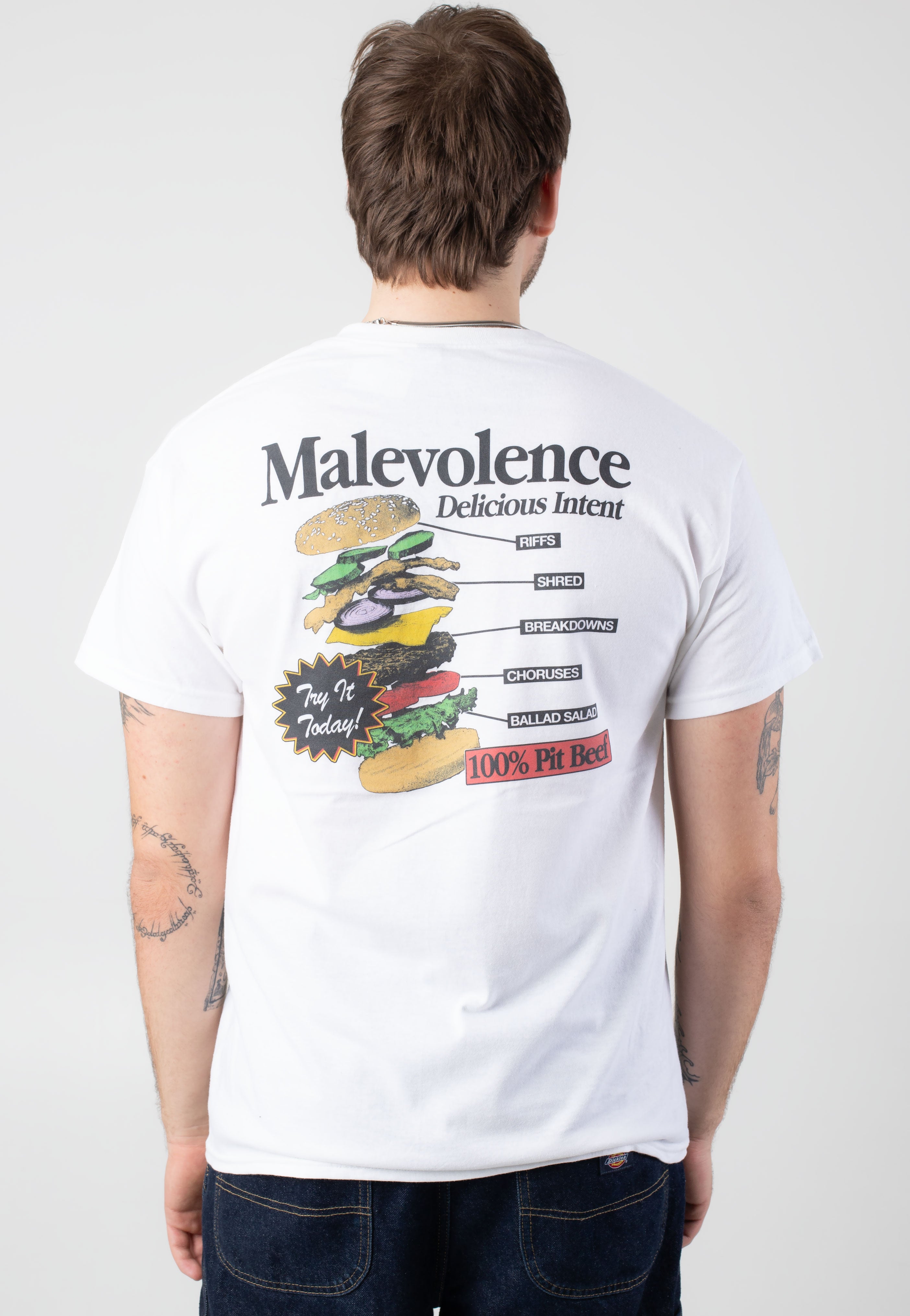 Malevolence - Pit Beef White - T-Shirt | Men-Image