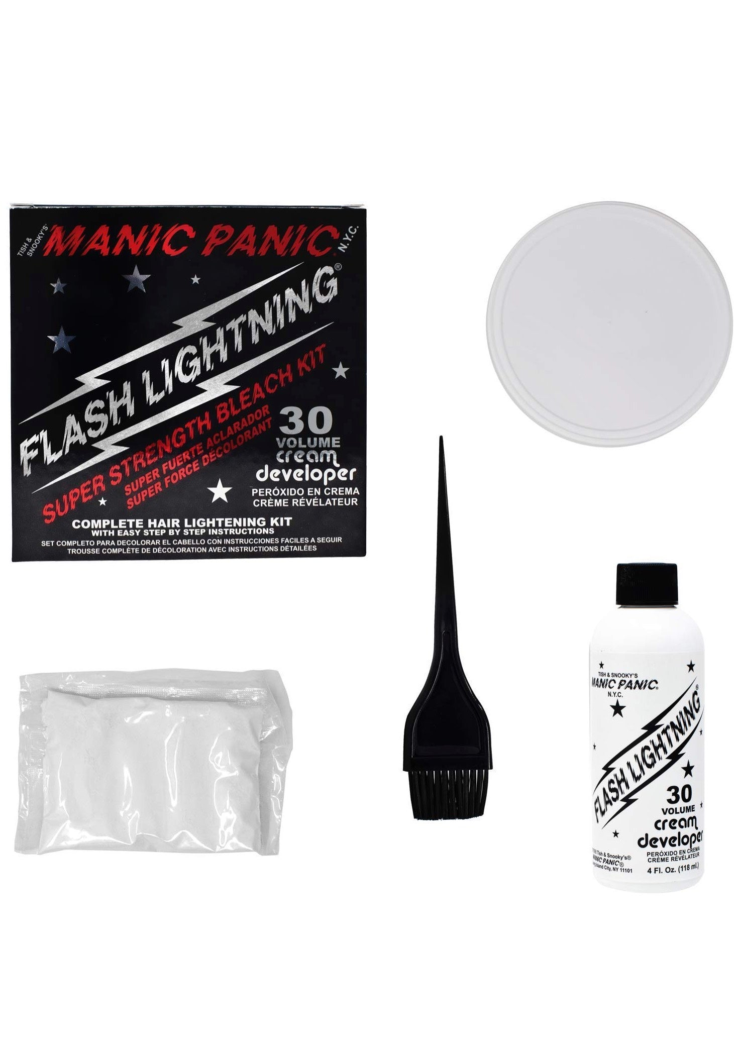 Manic Panic - Flash Lightning 30 Volume Cream Developer - Bleach Kit | Neutral-Image