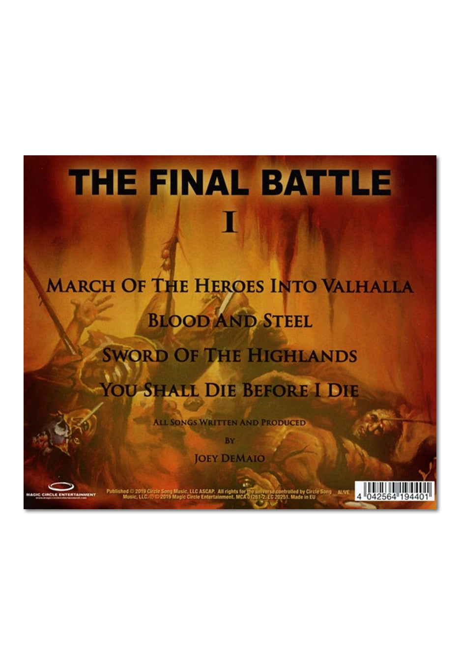 Manowar - The Final Battle I - CD | Neutral-Image