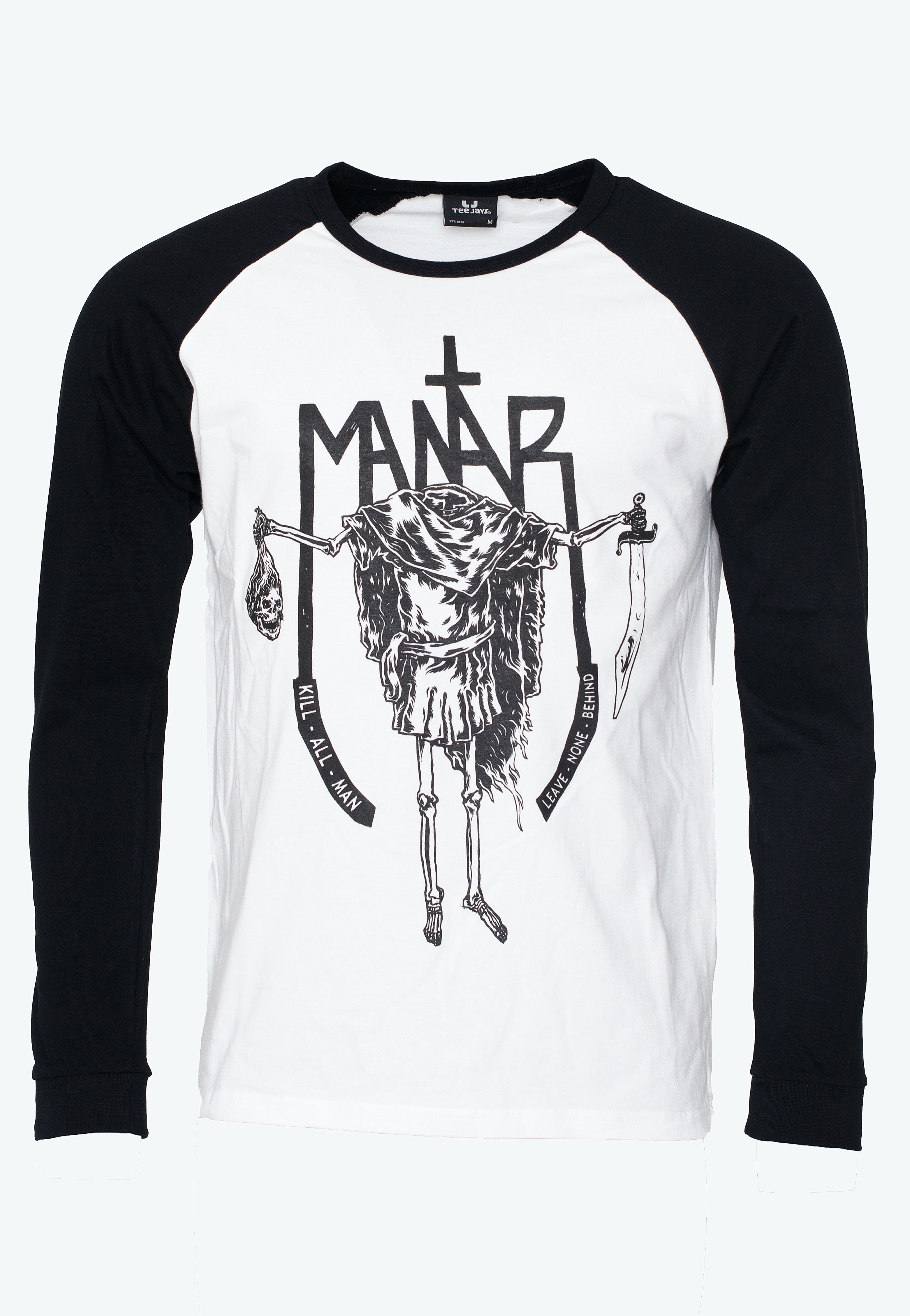 Mantar - Kill All Man White/Black - Longsleeve | Men-Image