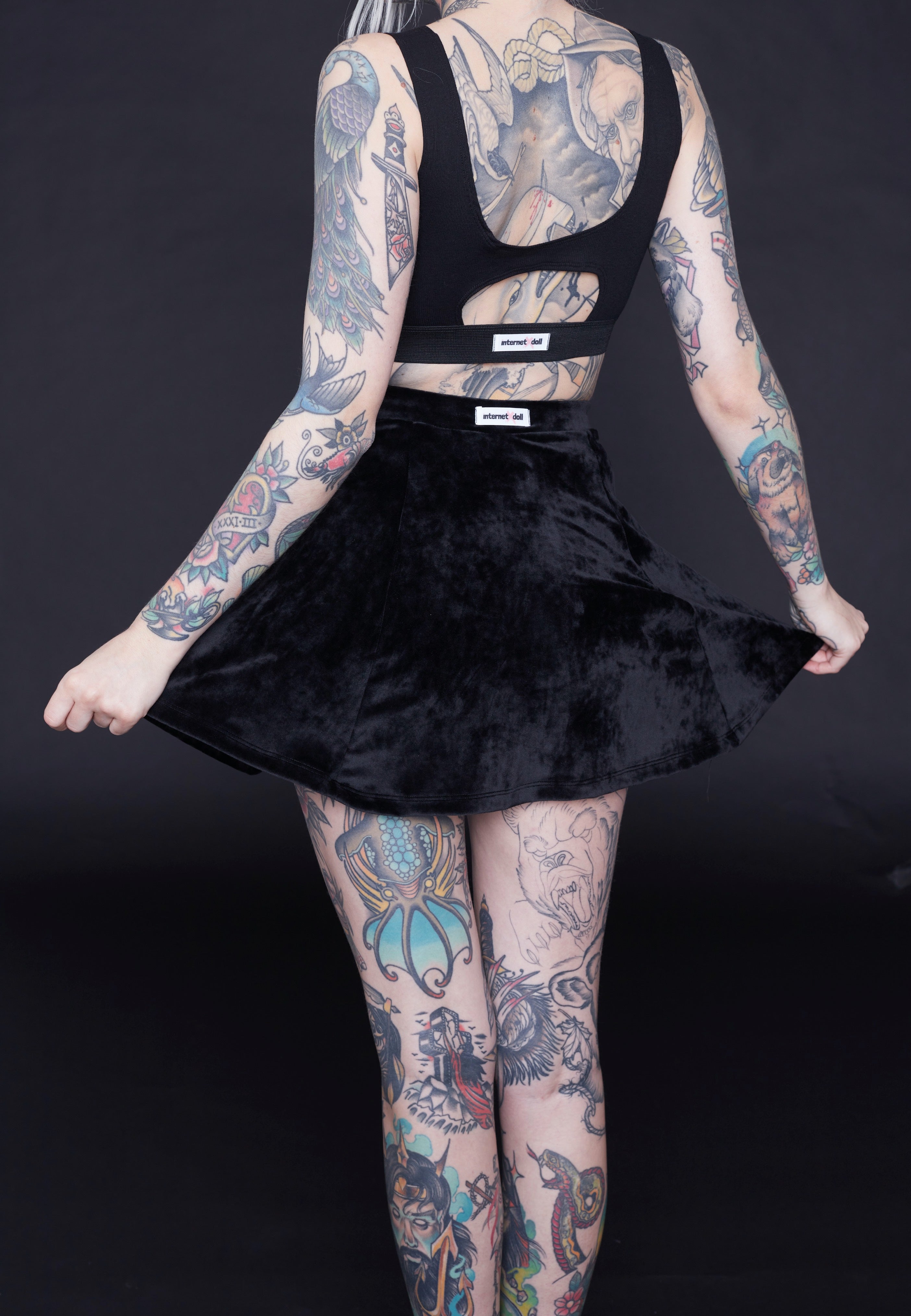 InternetXDoll - Luna Black - Skirt | Women-Image