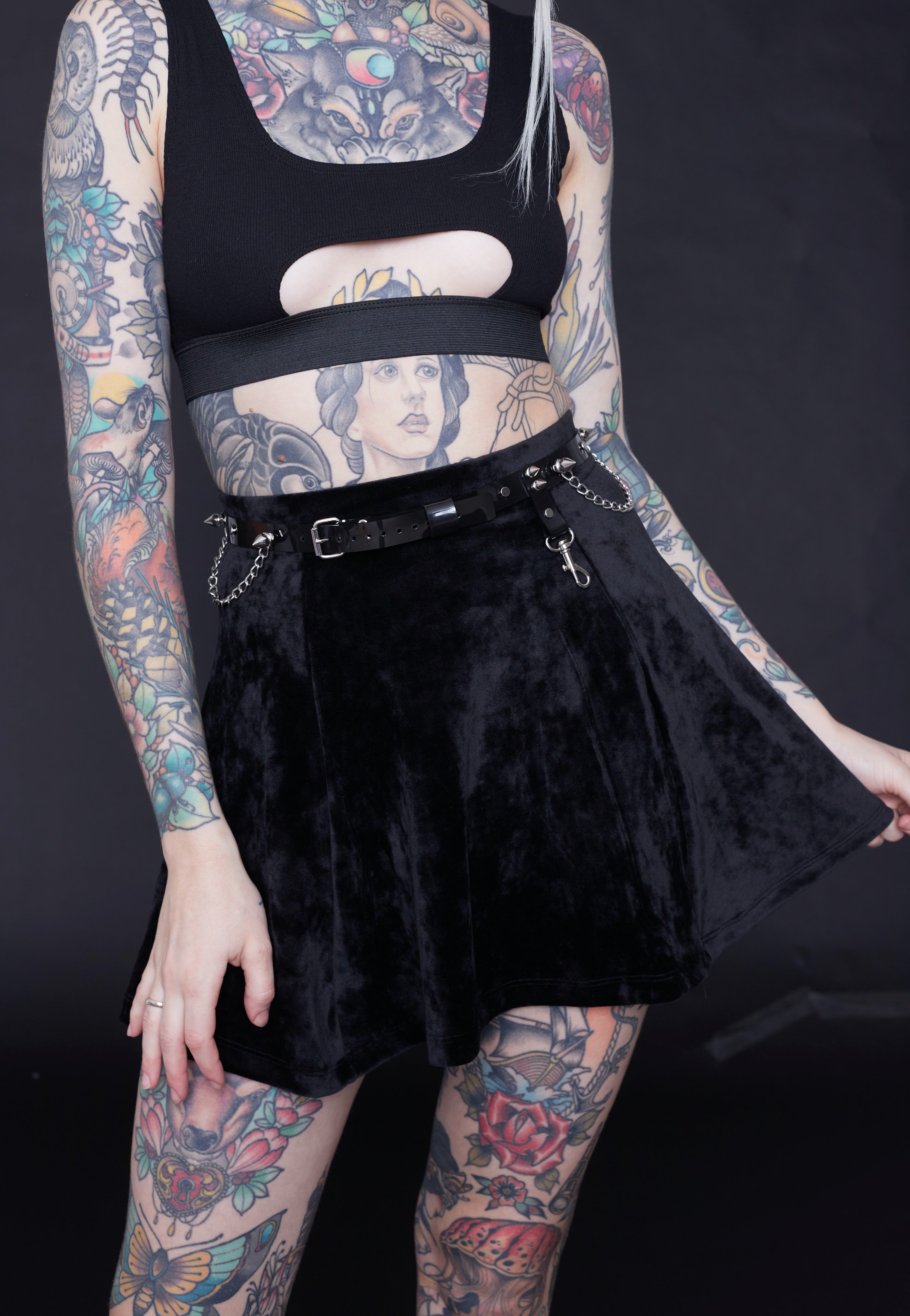 InternetXDoll - Luna Black - Skirt | Women-Image