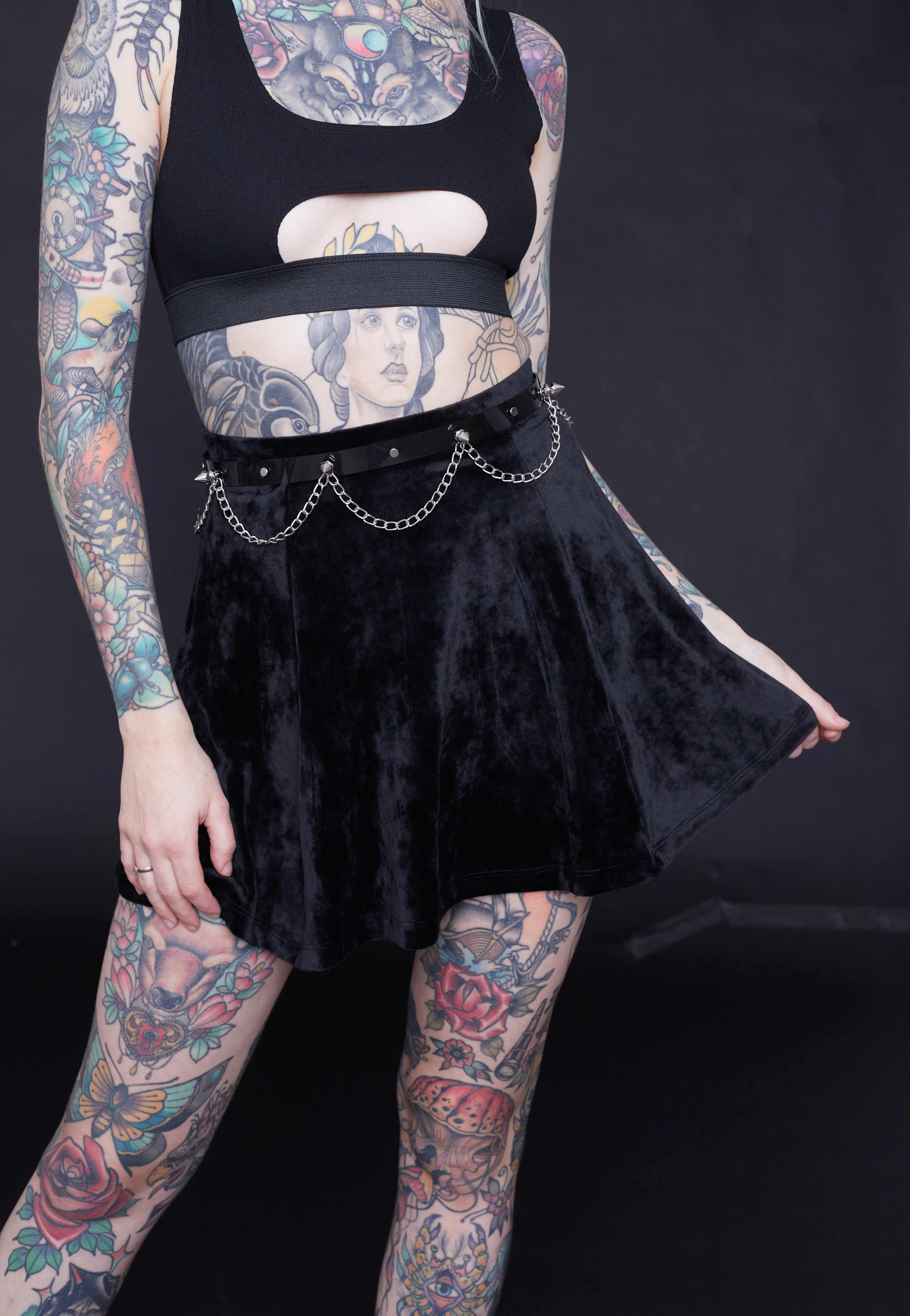 InternetXDoll - Luna Black - Skirt | Women-Image